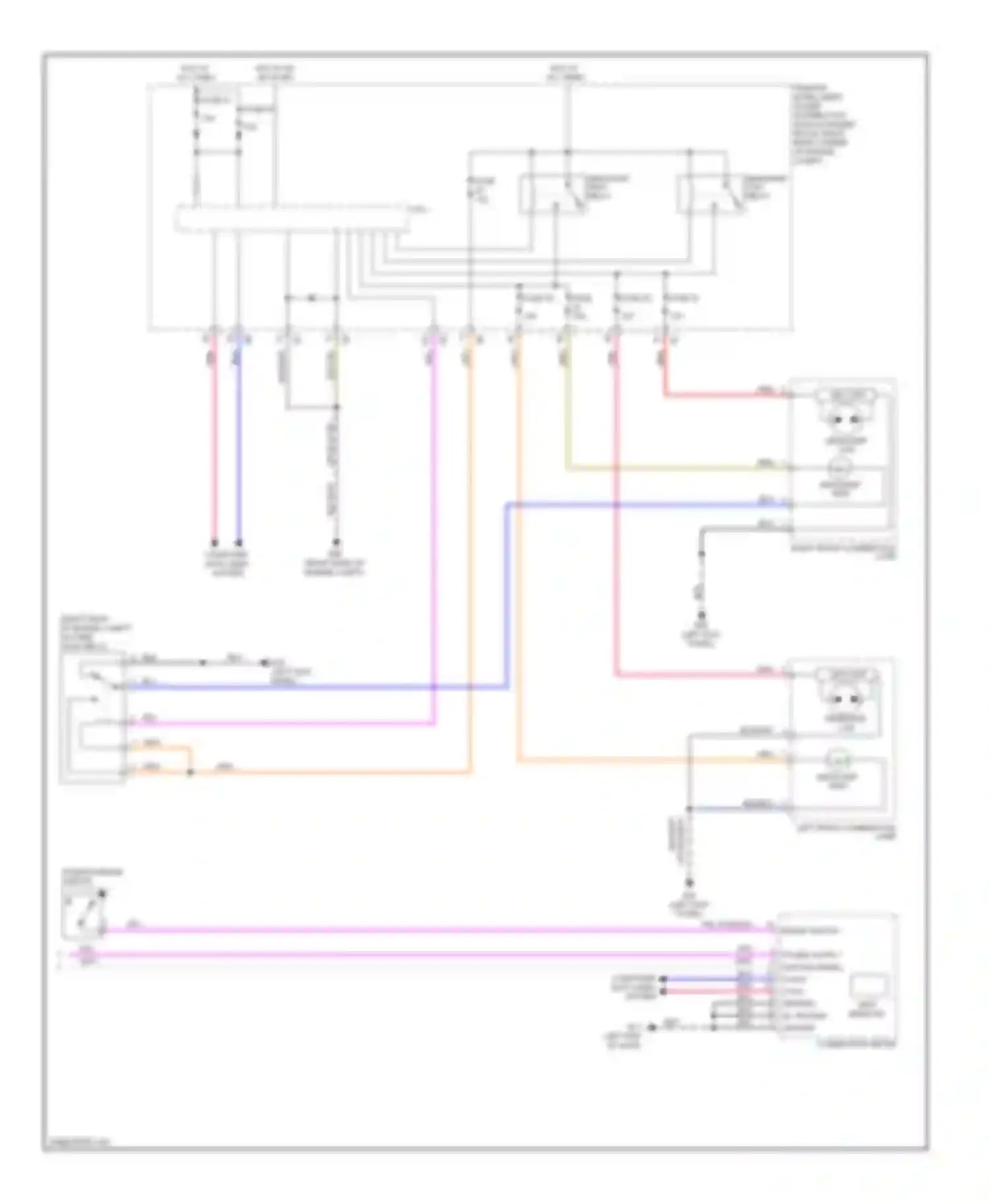 GT-R Nissan I (2007-2011): Headlights circuit, with drl (2 of 2)