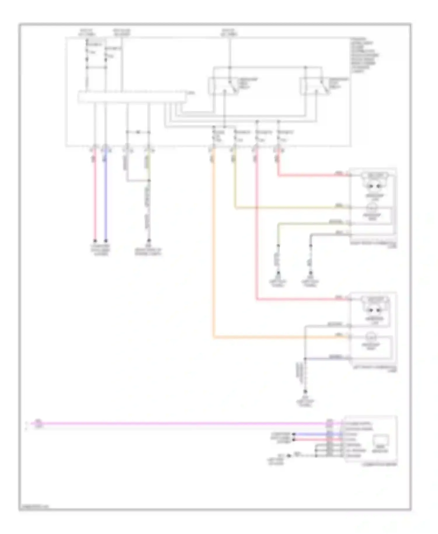 GT-R Nissan I (2007-2011): Headlights circuit, without drl (2 of 2)