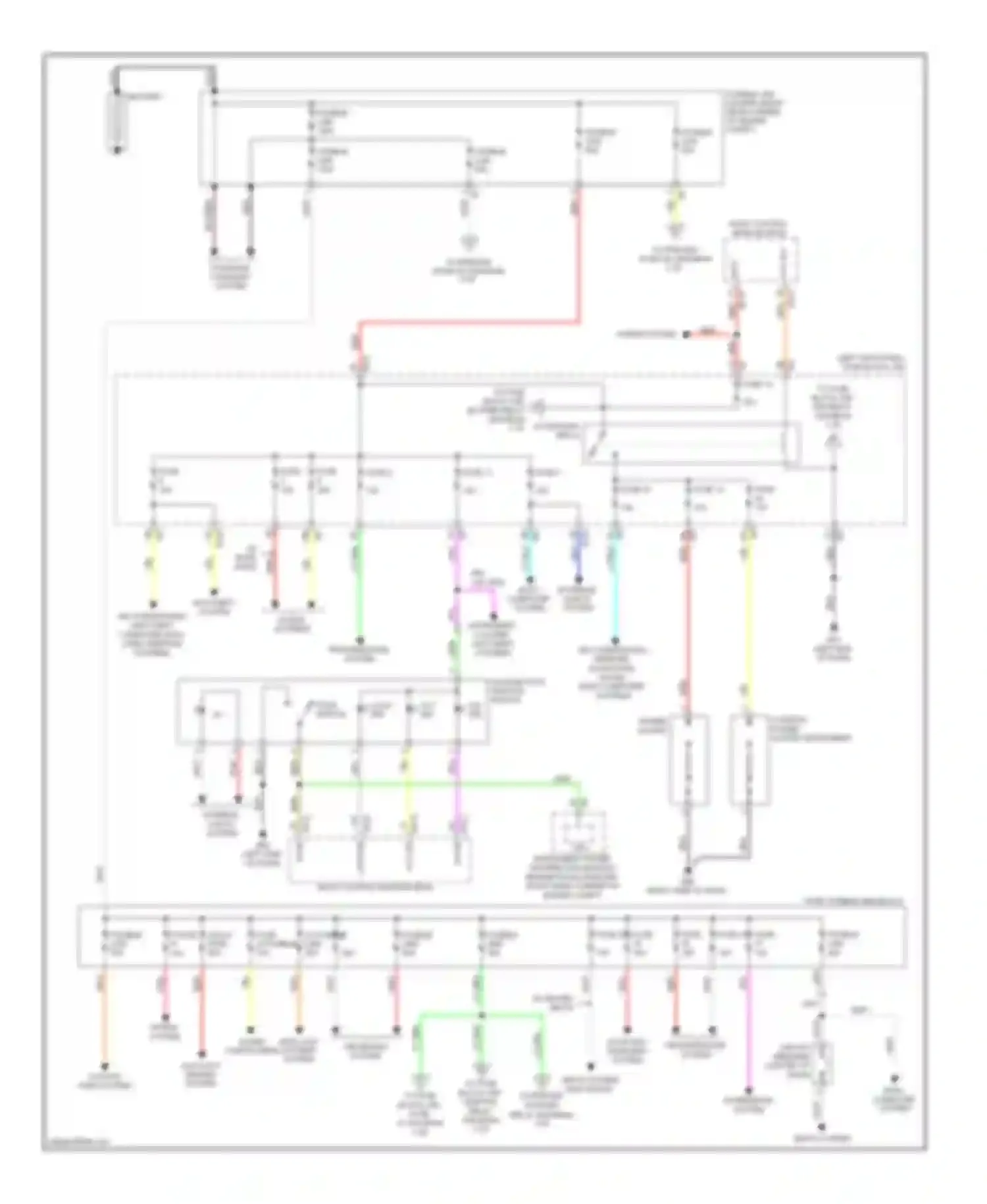 GT-R Nissan I (2007-2011): Power distribution circuit (1 of 3)