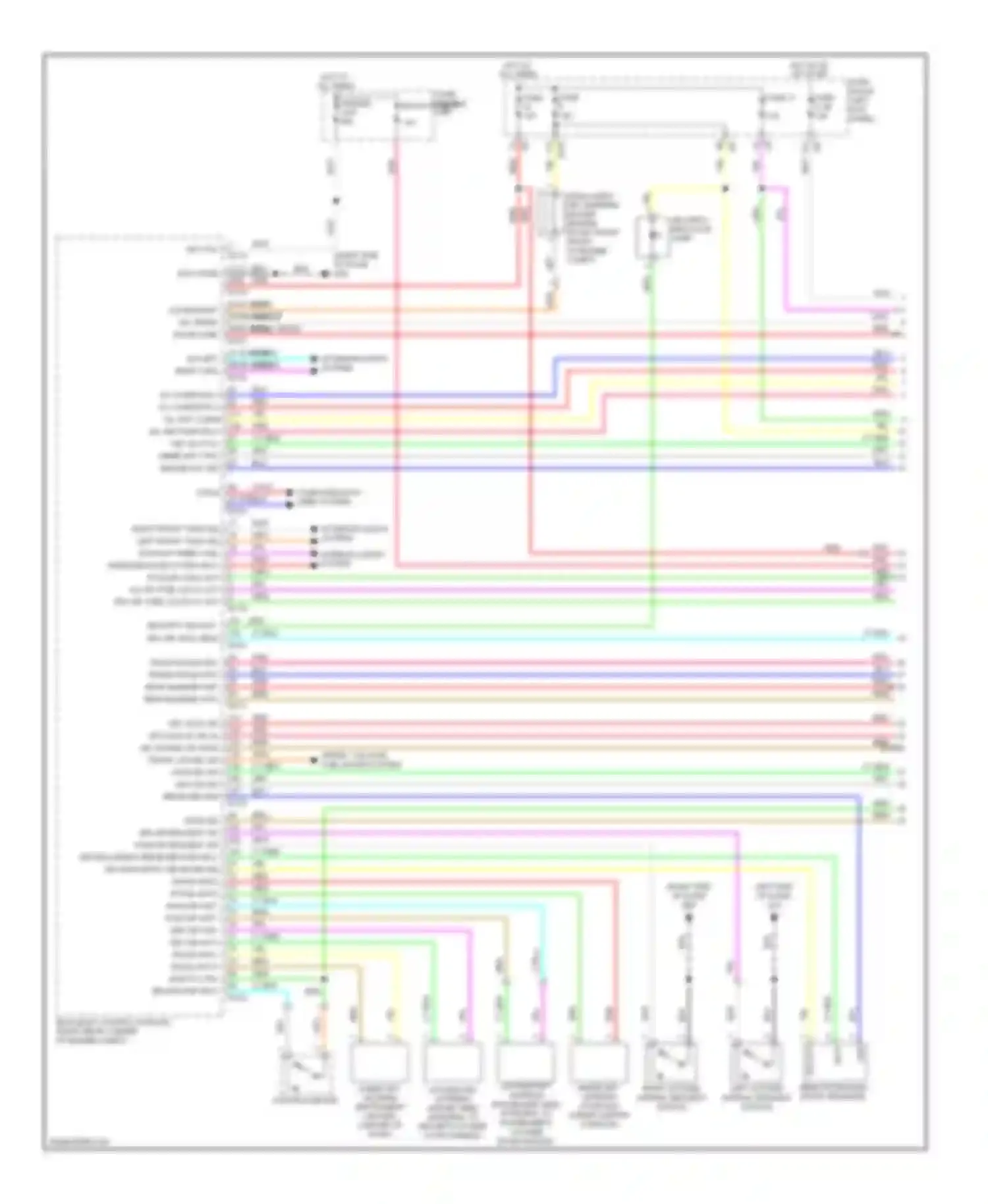 GT-R Nissan I (2007-2011): Power door locks circuit, with intelligent key unit (1 of 3)