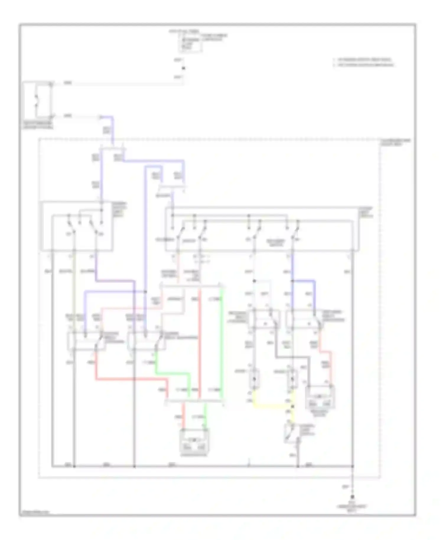 GT-R Nissan I (2007-2011): Passenger seat circuit