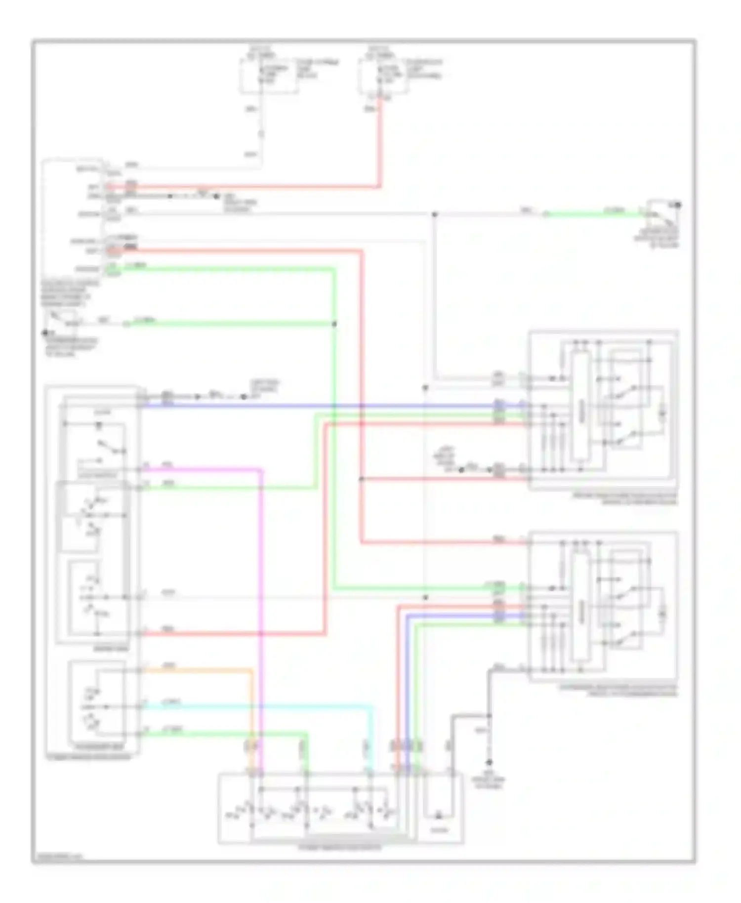 GT-R Nissan I (2007-2011): Power windows circuit