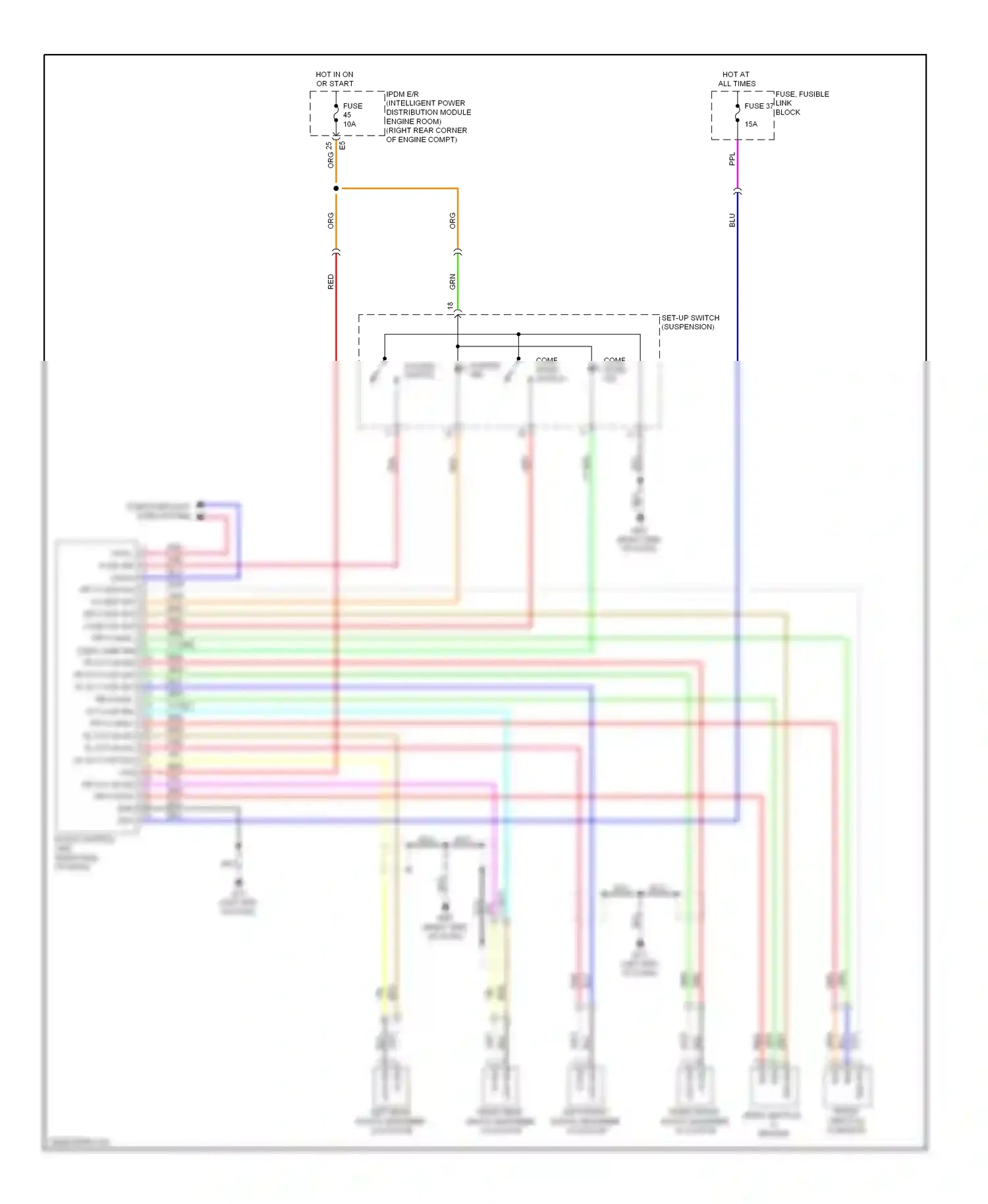 Wiring diagram comf mode ind for Nissan GT-R I (2007-2011) (1 of 1)