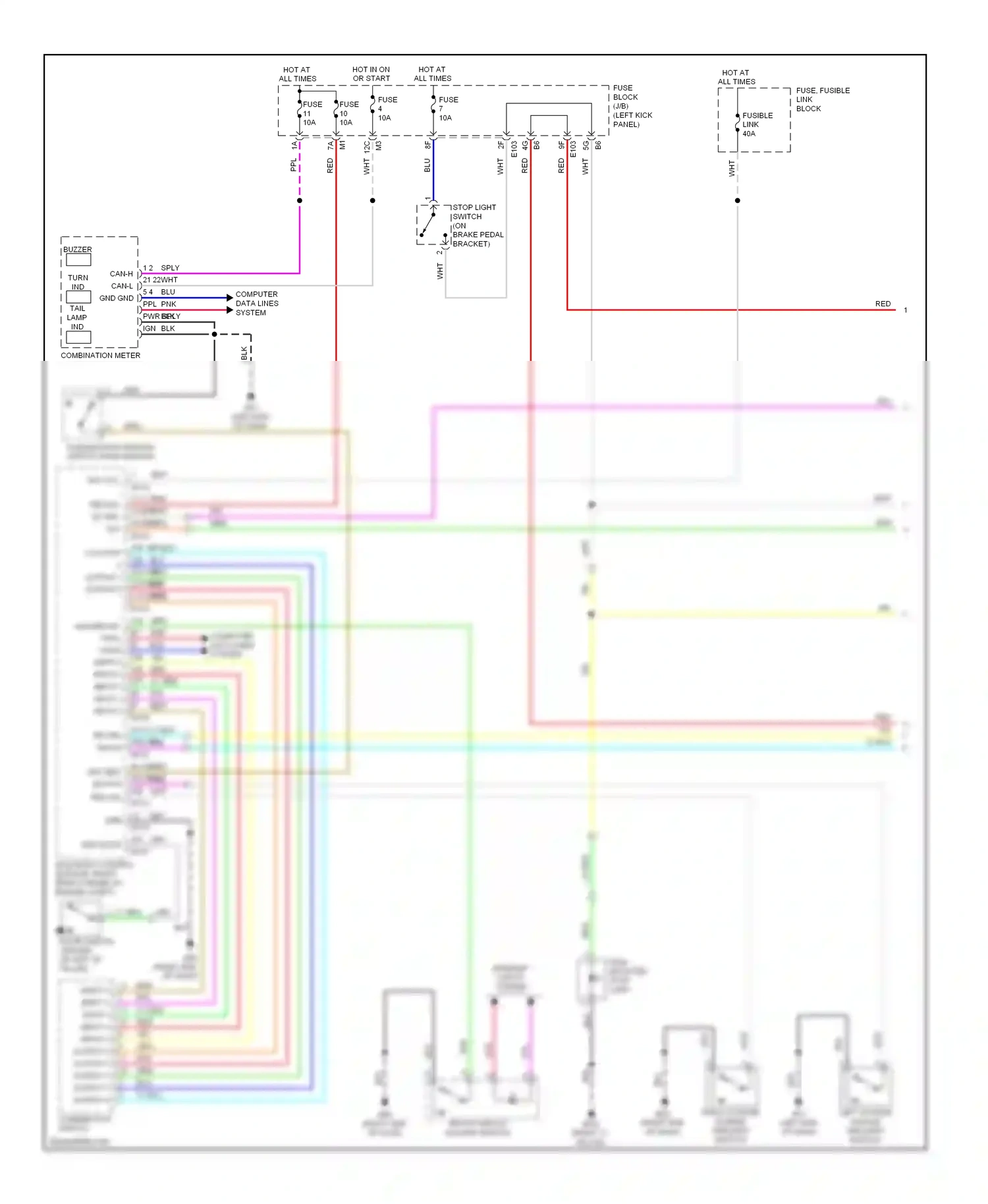 Wiring diagram computer data lines system for Nissan GT-R I (2007-2011) (12 of 37)