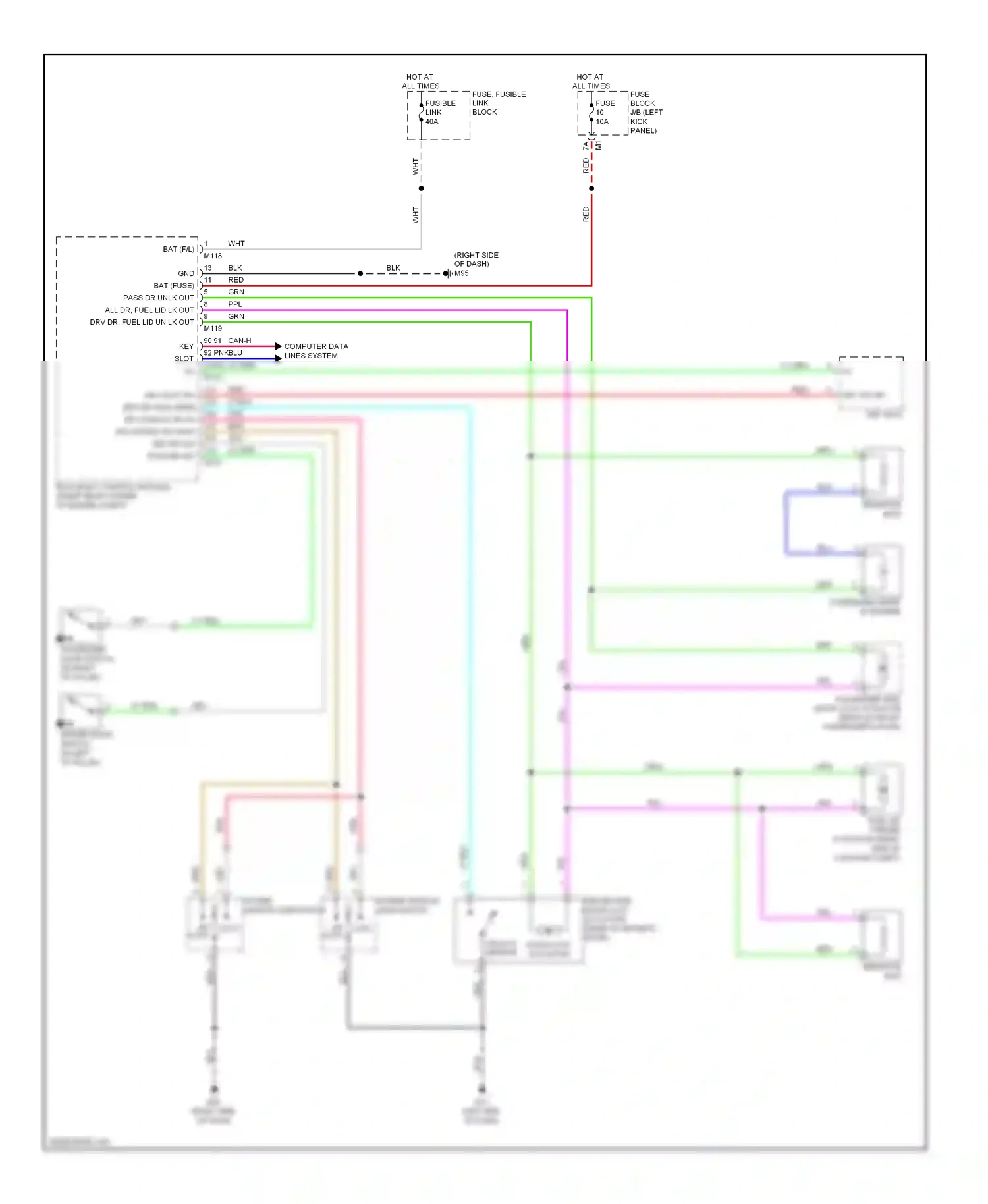 Wiring diagram computer data lines system for Nissan GT-R I (2007-2011) (27 of 37)