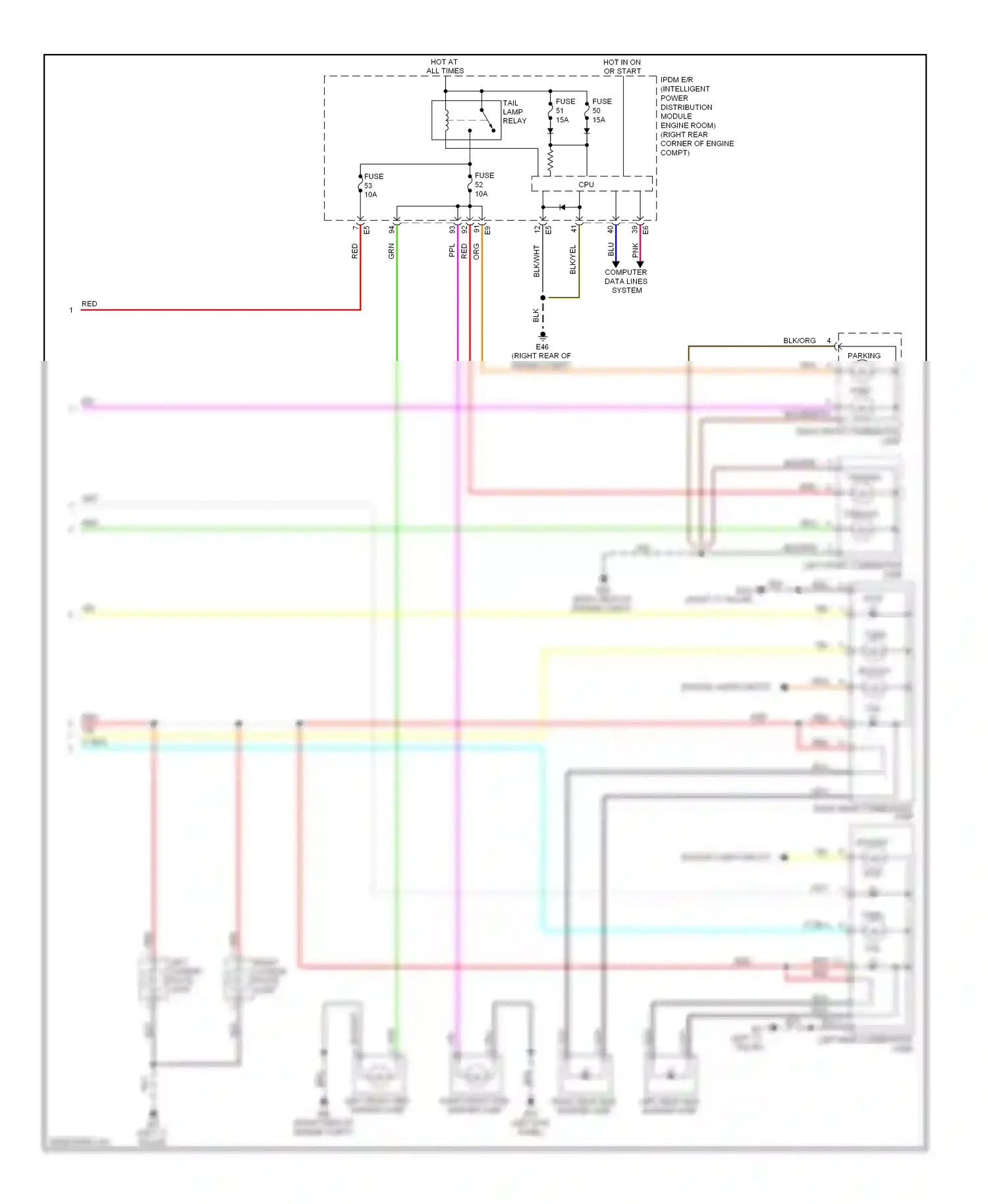 Wiring diagram computer data lines system for Nissan GT-R I (2007-2011) (13 of 37)
