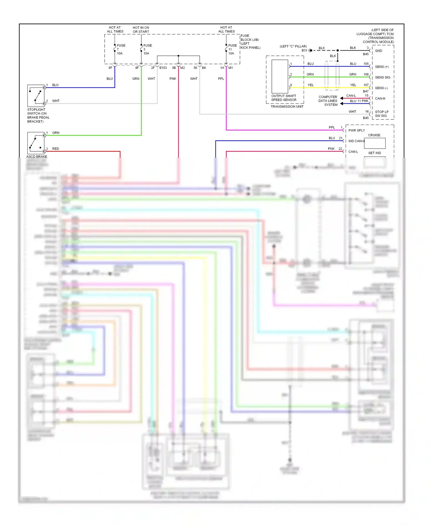 Wiring diagram computer data lines system for Nissan GT-R I (2007-2011) (9 of 37)
