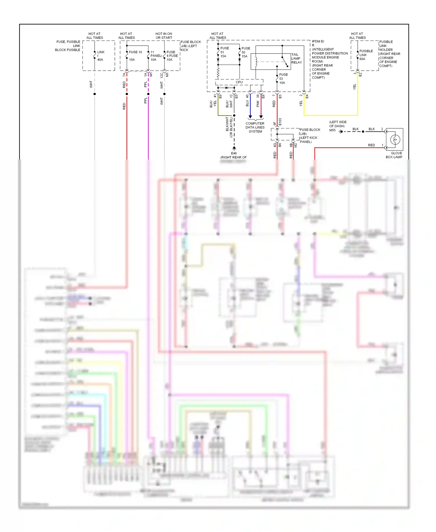 Wiring diagram input 4 for Nissan GT-R I (2007-2011) (1 of 1)