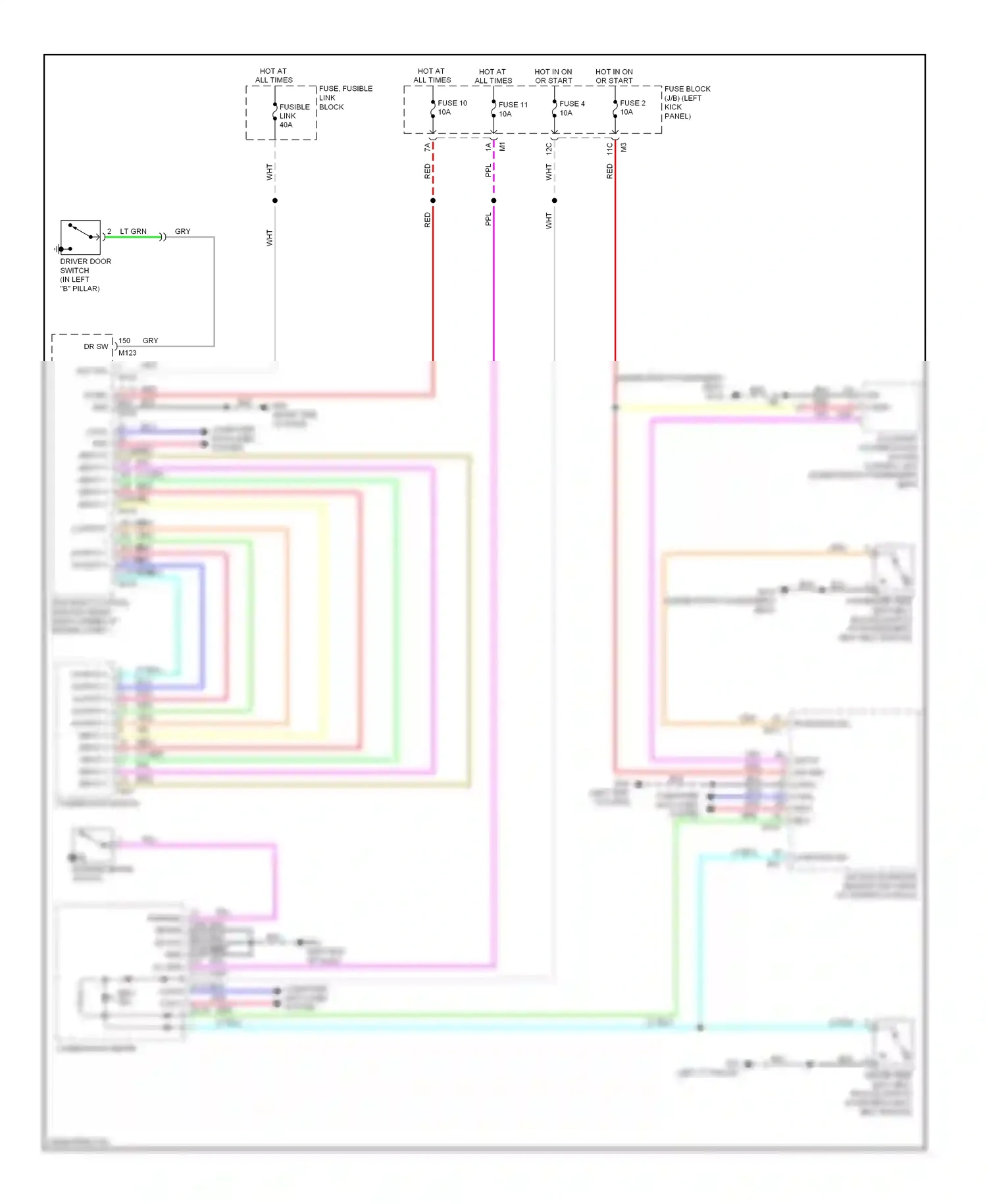 Wiring diagram panel) for Nissan GT-R I (2007-2011) (1 of 1)