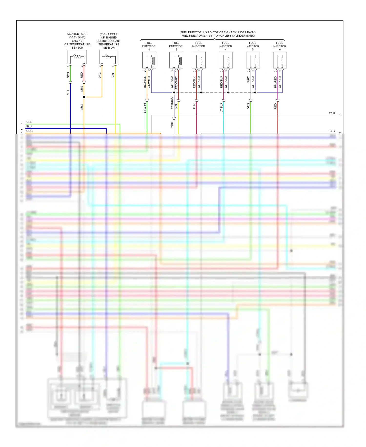 Wiring diagram sensor 2 for Nissan GT-R I (2007-2011) (2 of 3)