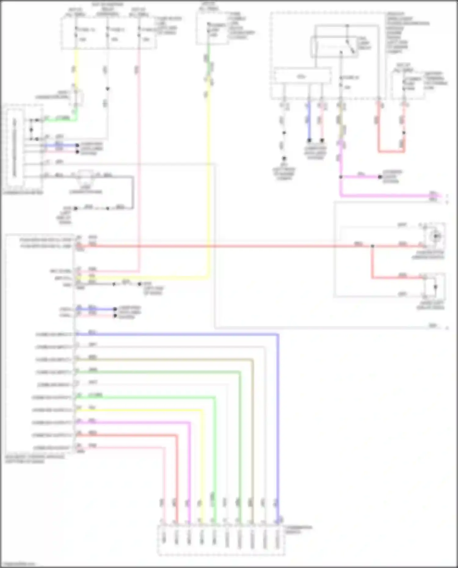 Juke Nissan I facelift (2014-2019): Instrument illumination circuit (1 of 2)