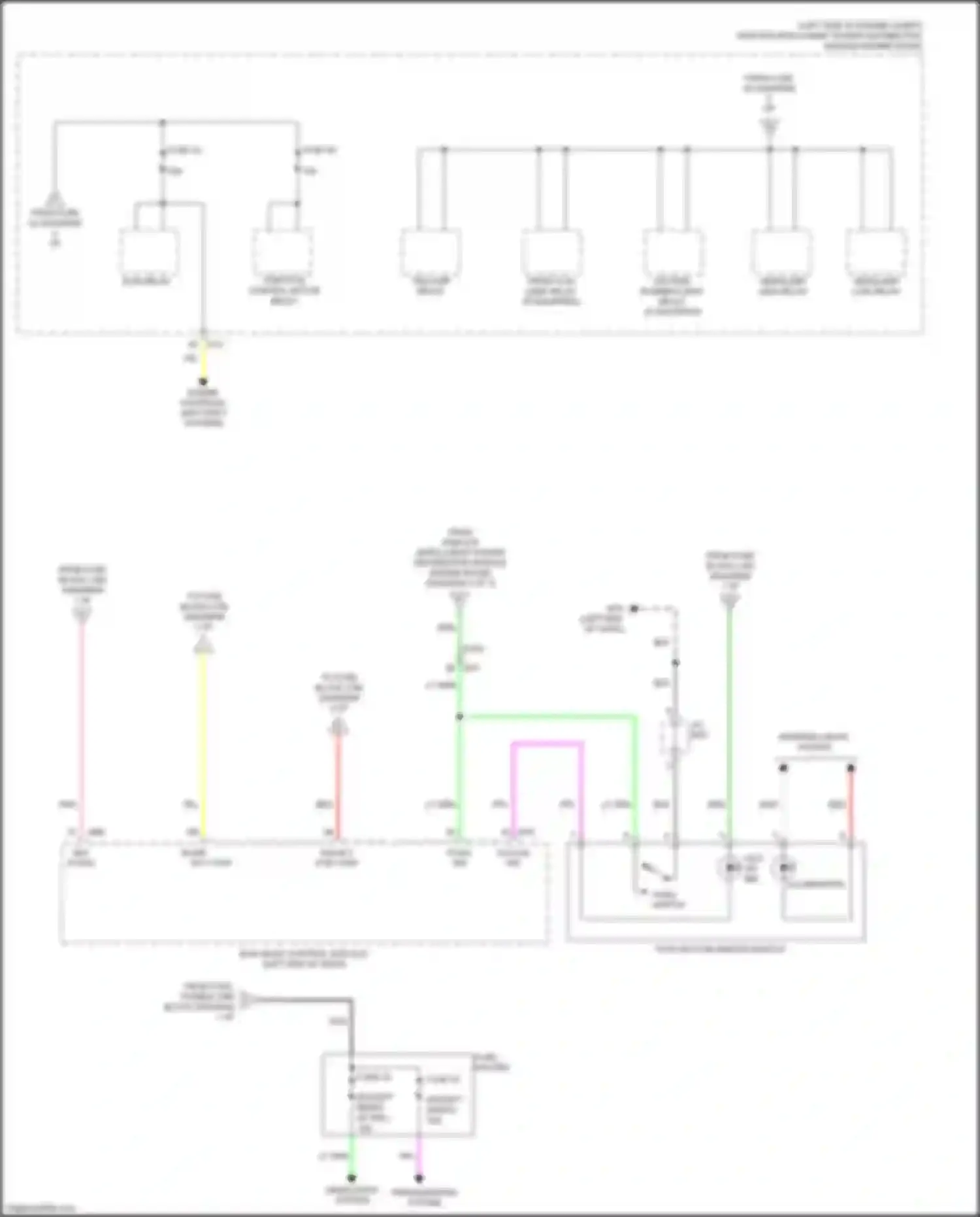 Juke Nissan I facelift (2014-2019): Power distribution circuit (3 of 3)