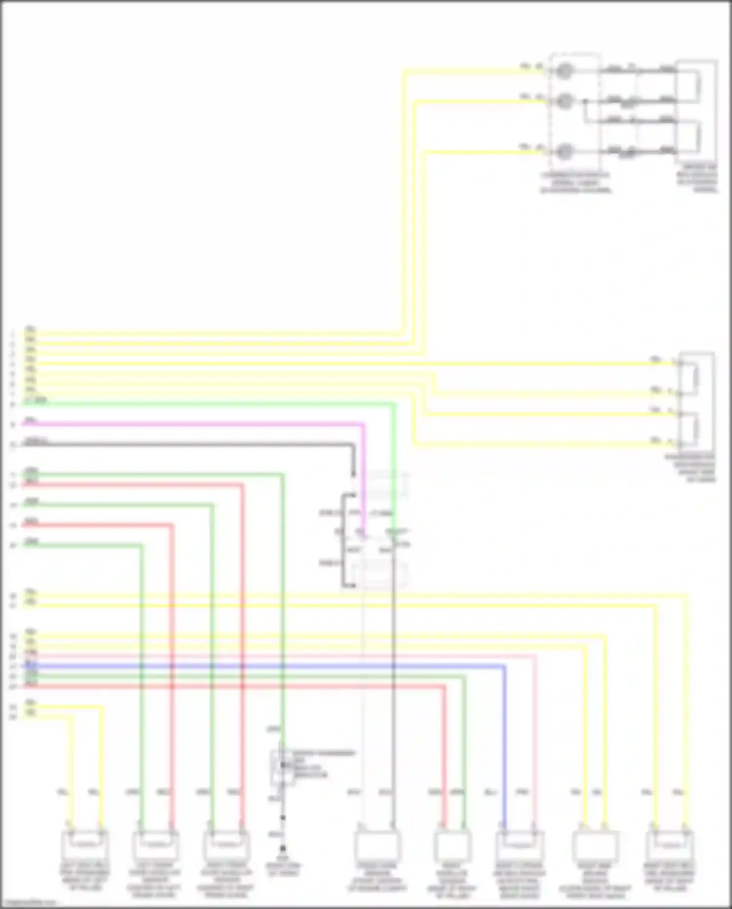 Juke Nissan I facelift (2014-2019): Supplemental restraints circuit (2 of 2)