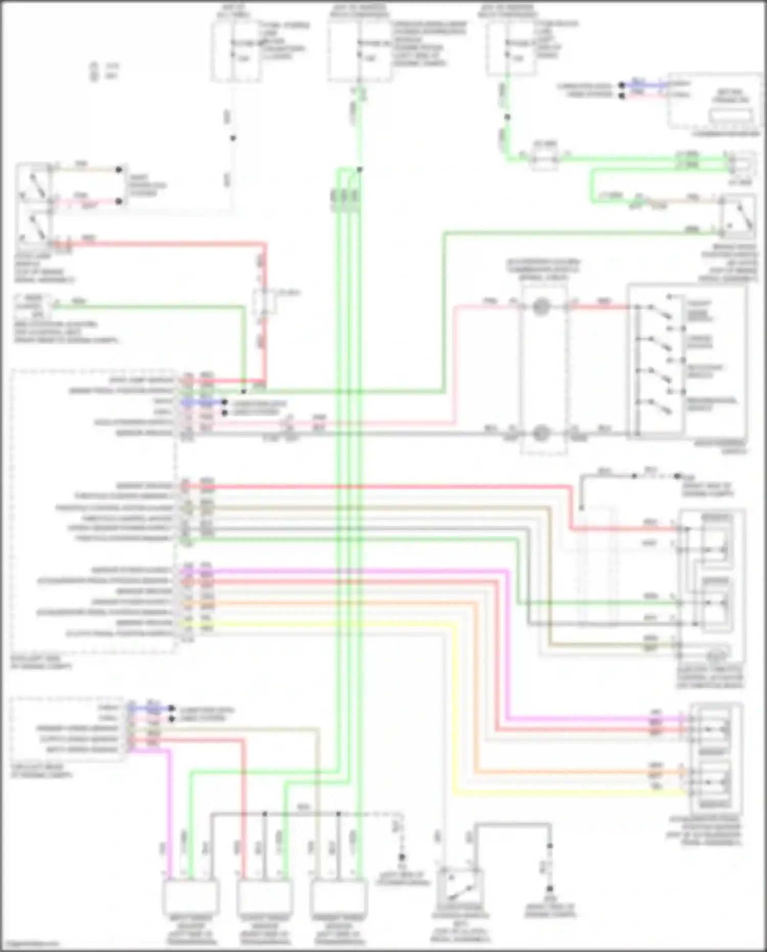 Wiring diagram accelerator pedal position sensor 2 for Nissan Juke I facelift (2014-2019) (1 of 1)