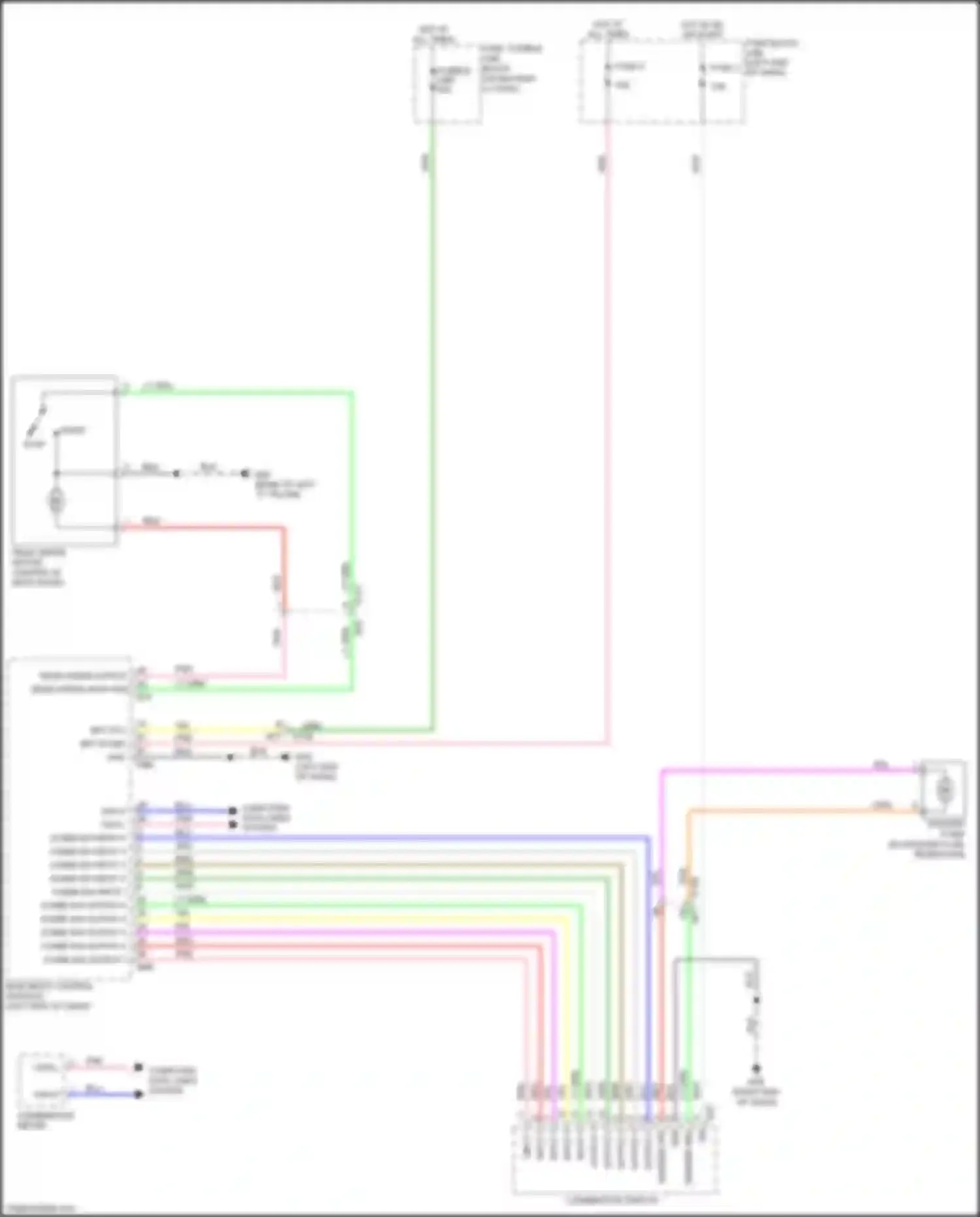 Wiring diagram combi sw input 3 for Nissan Juke I facelift (2014-2019) (5 of 5)