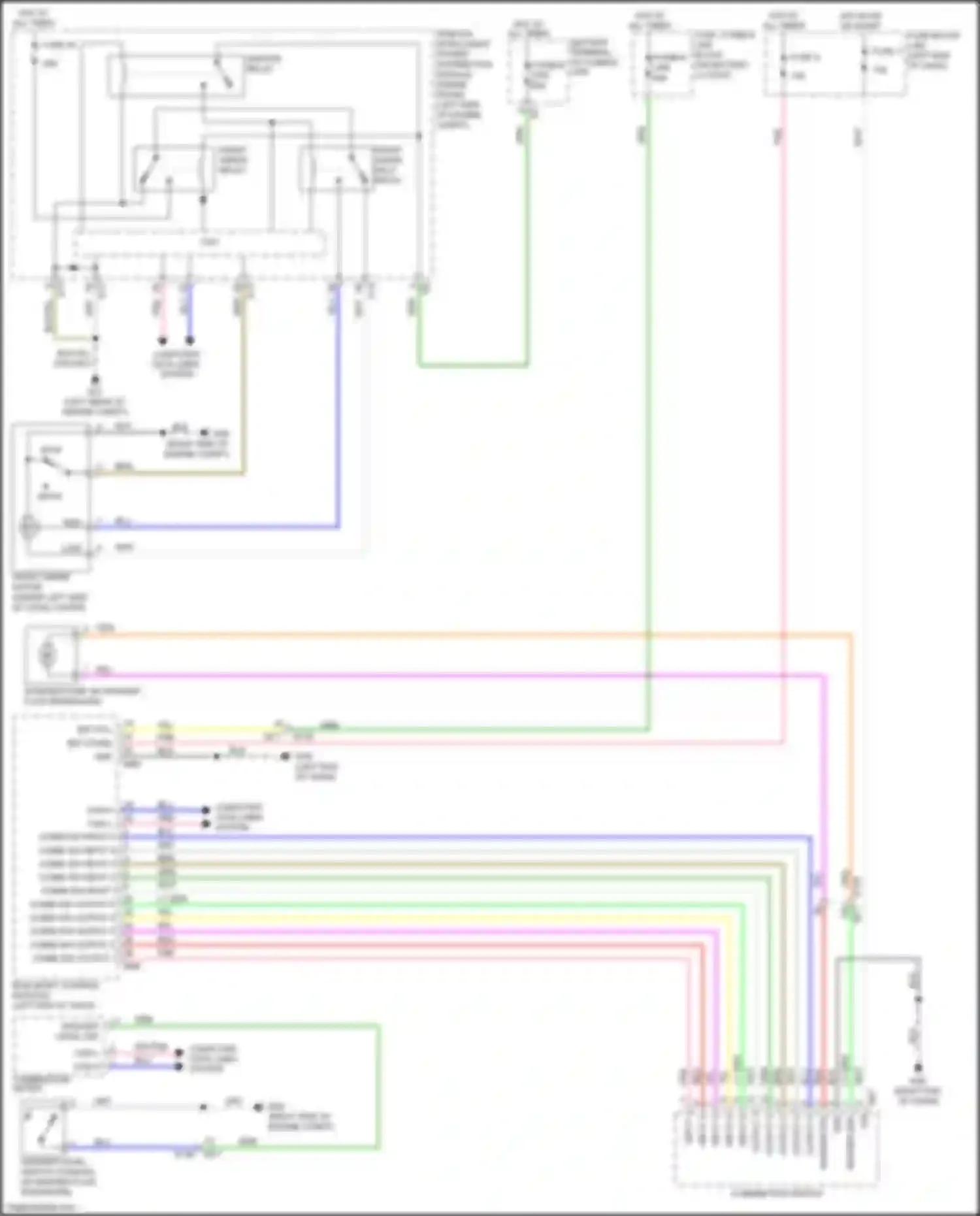 Wiring diagram combi sw output 1 for Nissan Juke I facelift (2014-2019) (3 of 5)