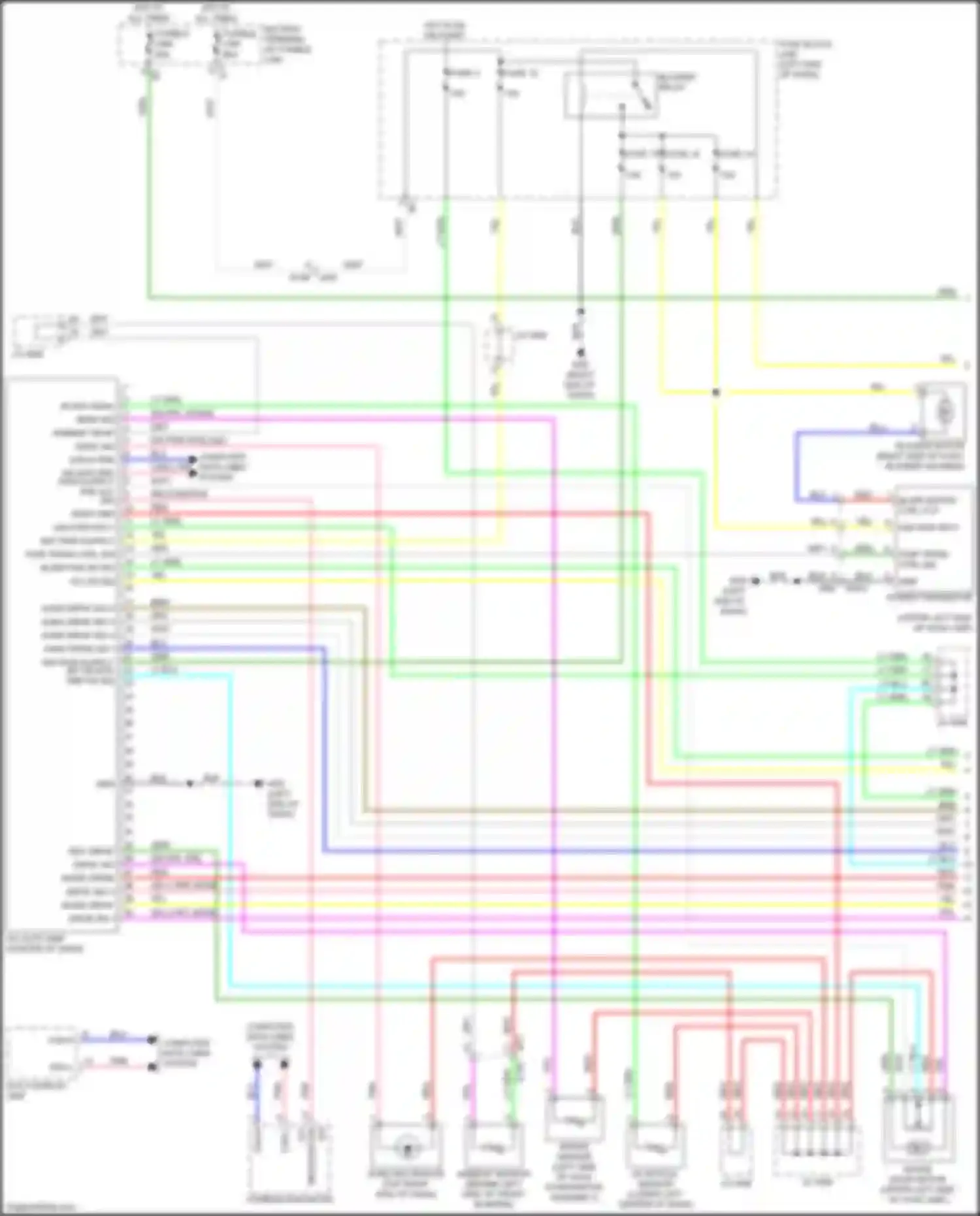 Wiring diagram computer data lines system for Nissan Juke I facelift (2014-2019) (32 of 47)