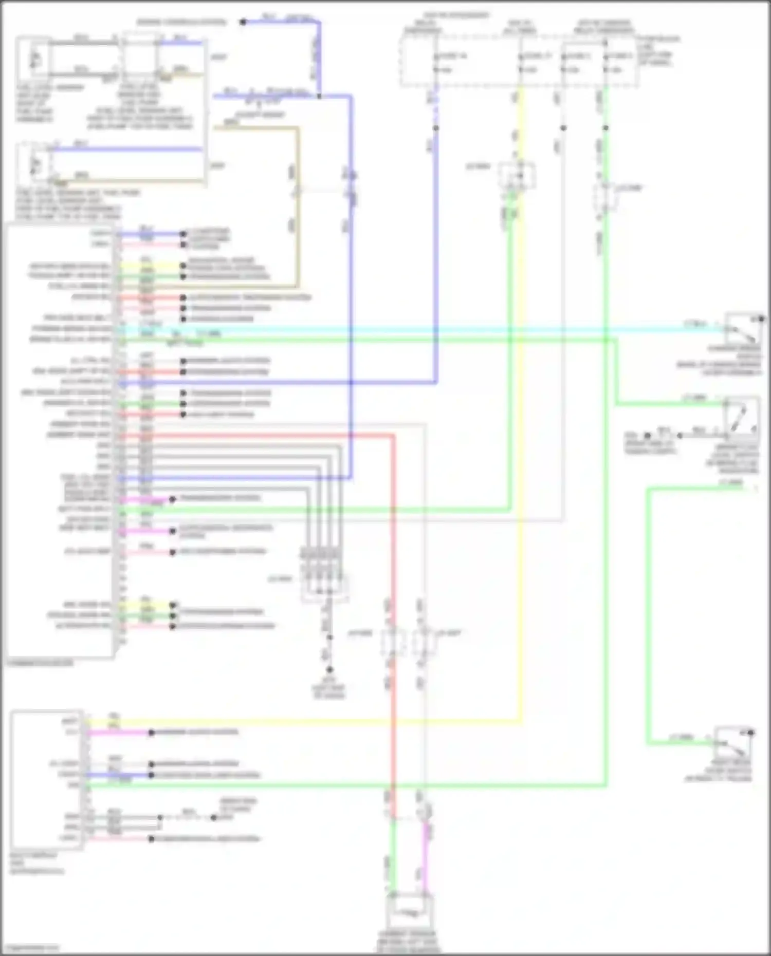 Wiring diagram computer data lines system for Nissan Juke I facelift (2014-2019) (41 of 47)