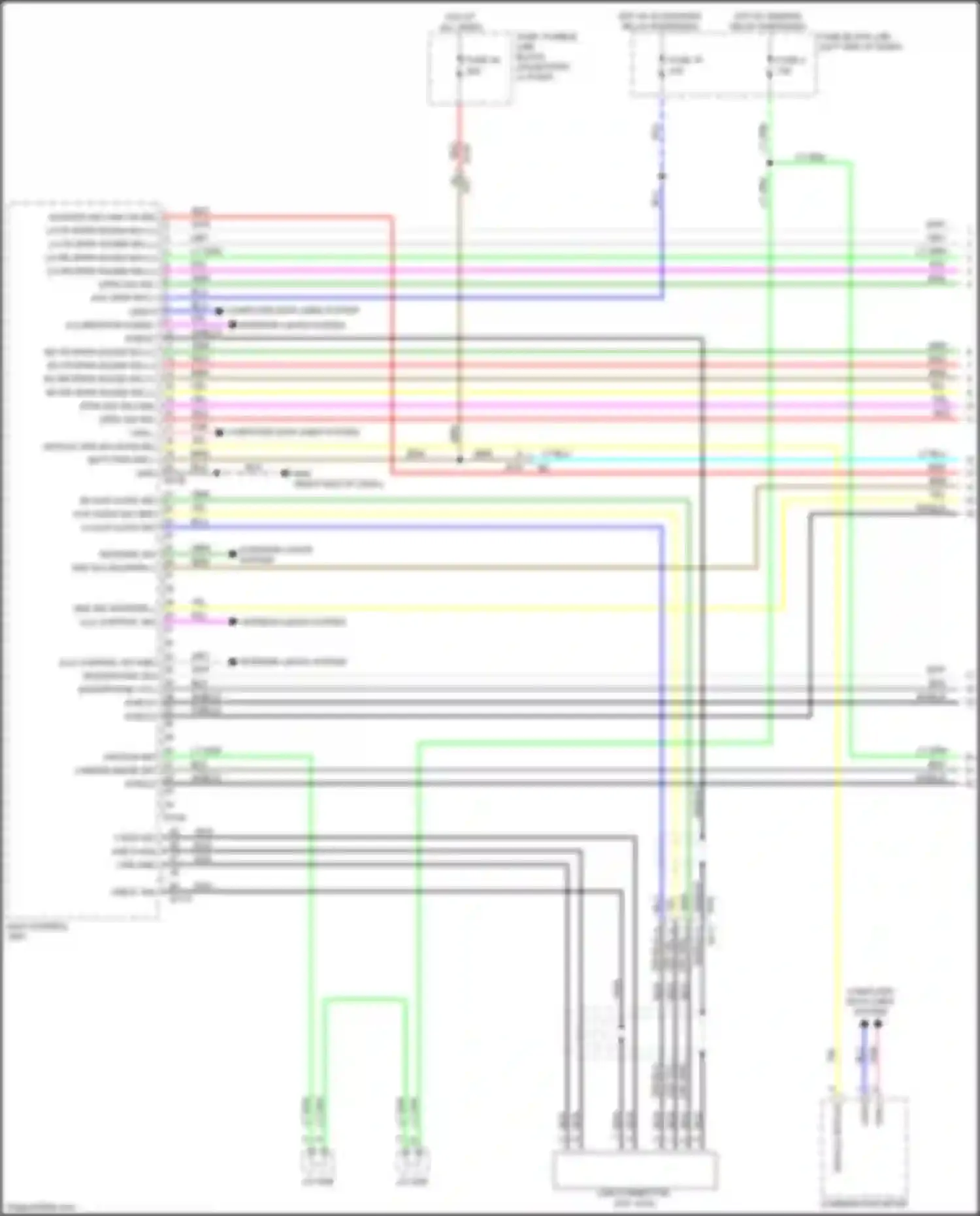 Wiring diagram computer data lines system for Nissan Juke I facelift (2014-2019) (8 of 47)
