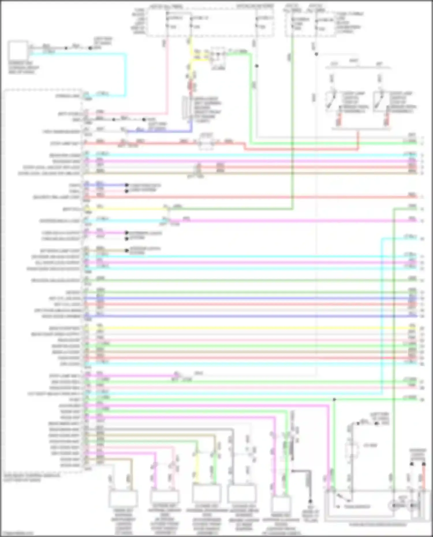 Wiring diagram computer data lines system for Nissan Juke I facelift (2014-2019) (3 of 47)