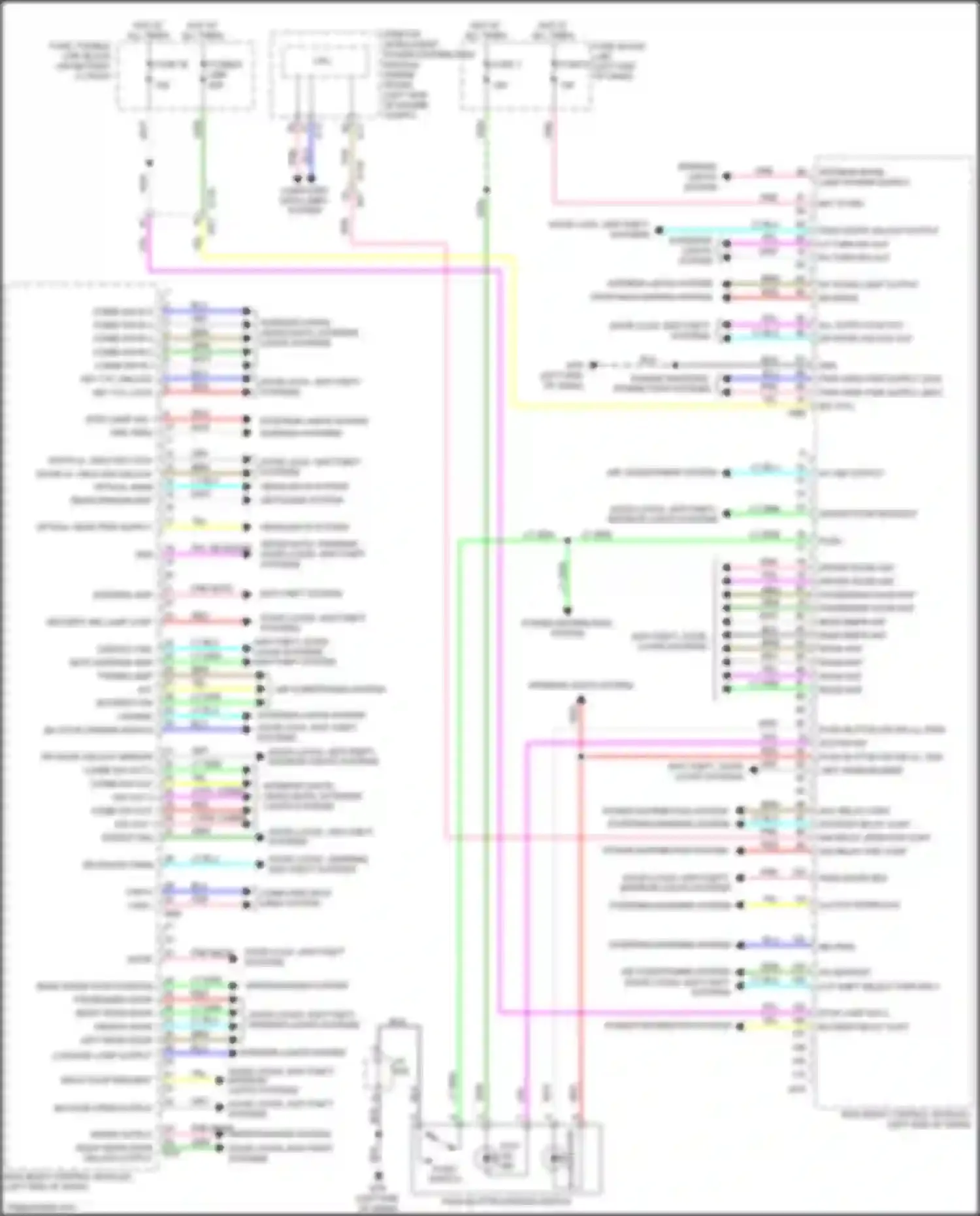 Wiring diagram computer data lines system for Nissan Juke I facelift (2014-2019) (35 of 47)