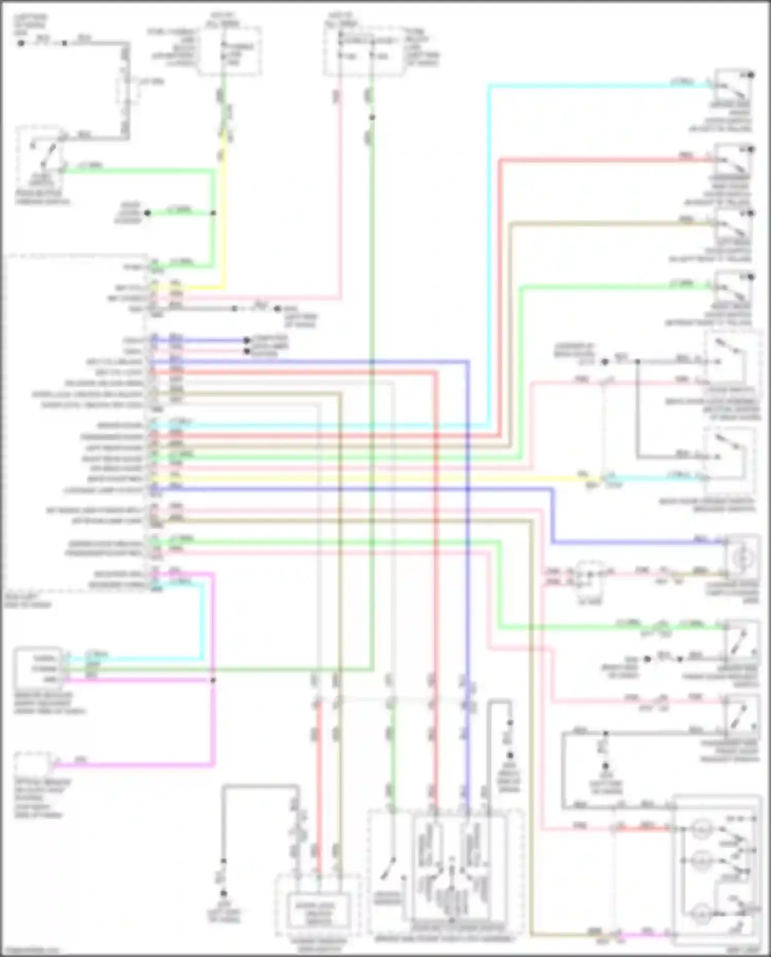 Wiring diagram computer data lines system for Nissan Juke I facelift (2014-2019) (11 of 47)