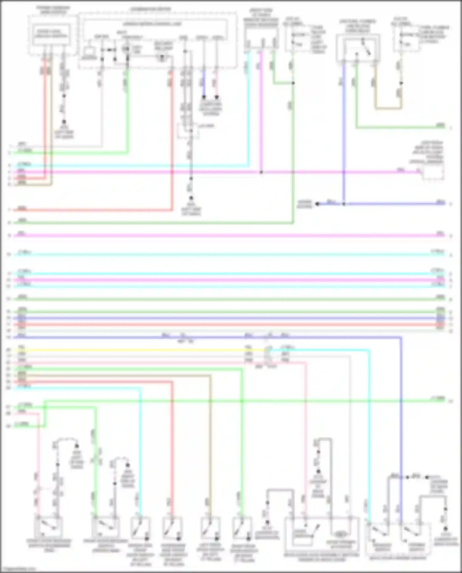Wiring diagram computer data lines system for Nissan Juke I facelift (2014-2019) (4 of 47)