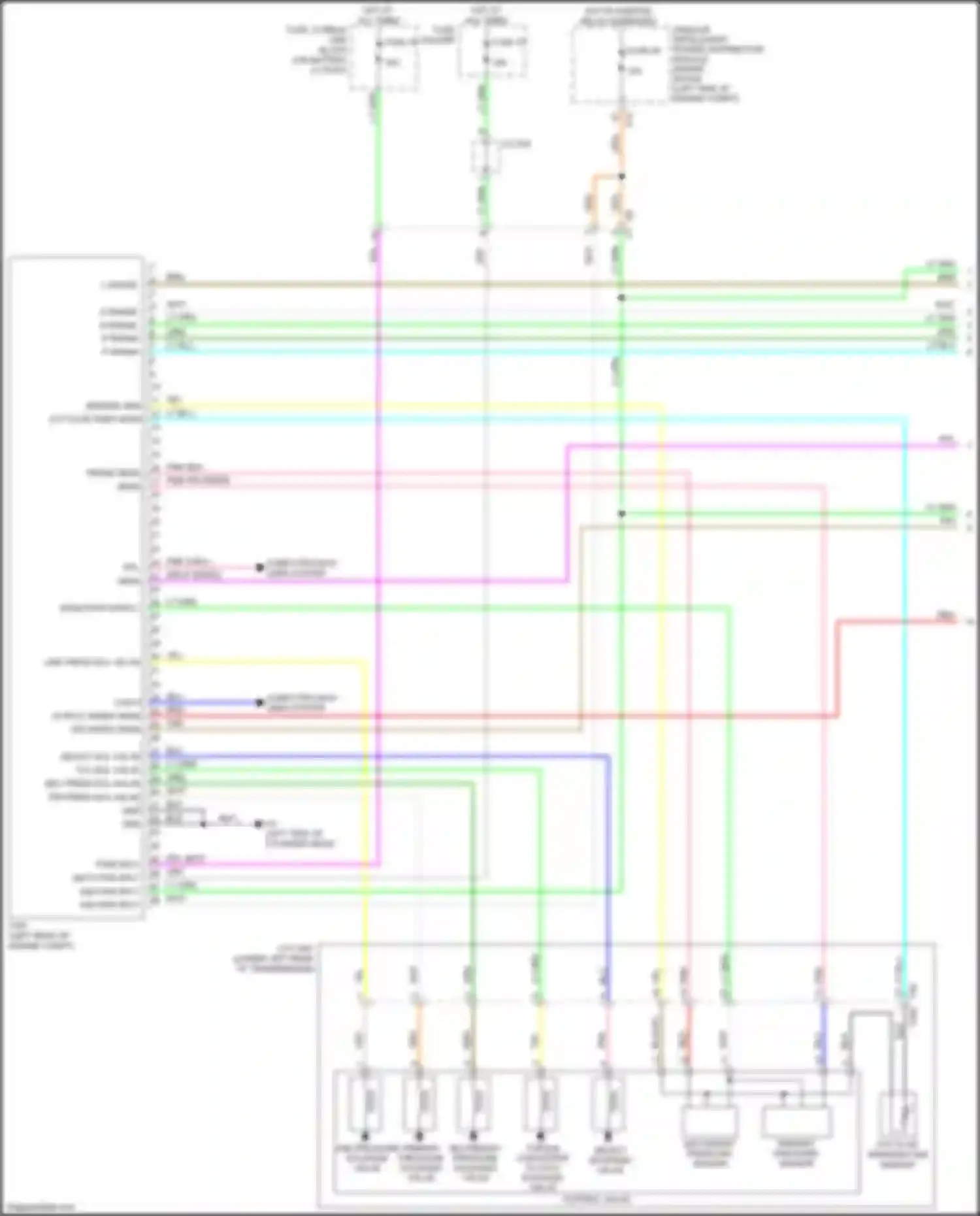 Wiring diagram cvt fluid temperature sensor for Nissan Juke I facelift (2014-2019) (1 of 2)