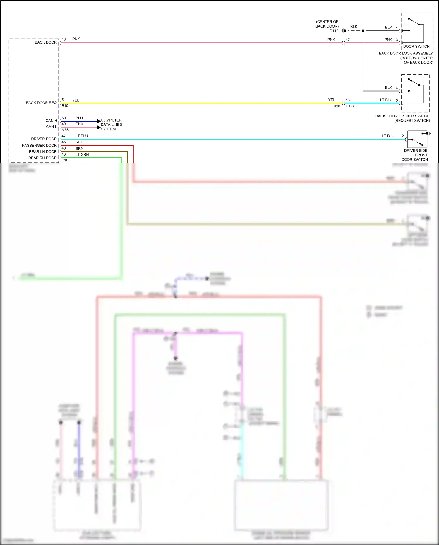 Wiring diagram engine controls system for Nissan Juke I facelift (2014-2019) (4 of 7)