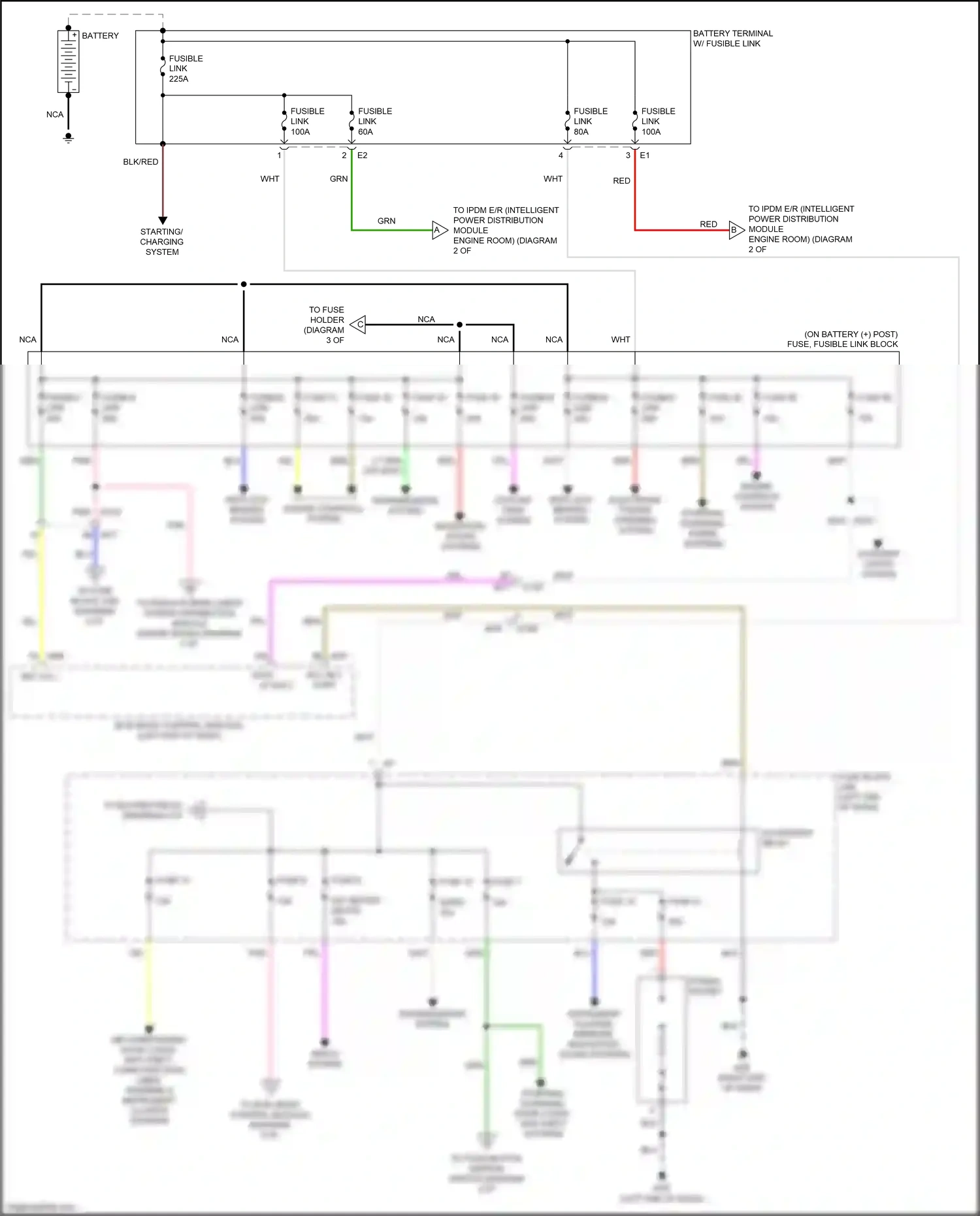 Wiring diagram engine controls system for Nissan Juke I facelift (2014-2019) (6 of 7)