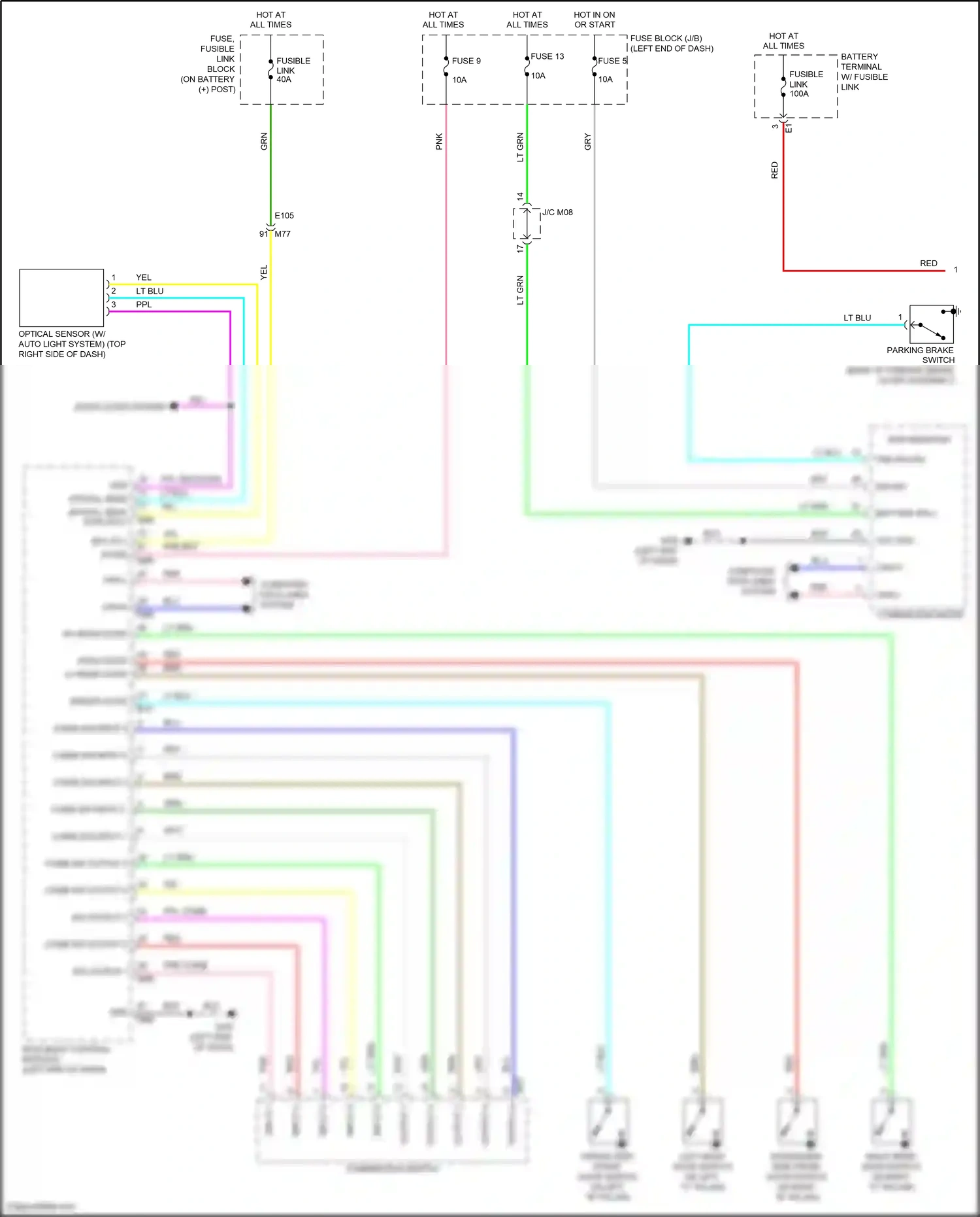 Wiring diagram input 1 for Nissan Juke I facelift (2014-2019) (3 of 5)