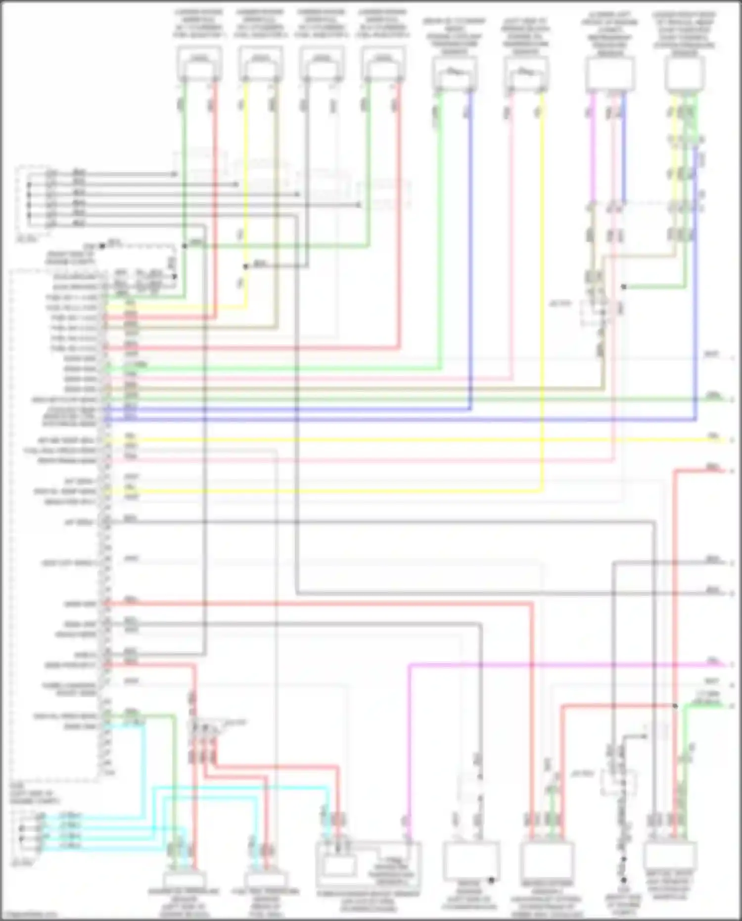 Wiring diagram intake air temperature sensor 2 for Nissan Juke I facelift (2014-2019) (2 of 2)