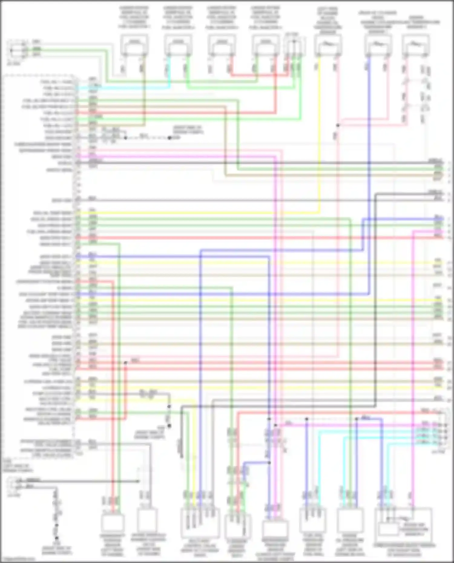 Wiring diagram intake air temperature sensor 2 for Nissan Juke I facelift (2014-2019) (1 of 2)