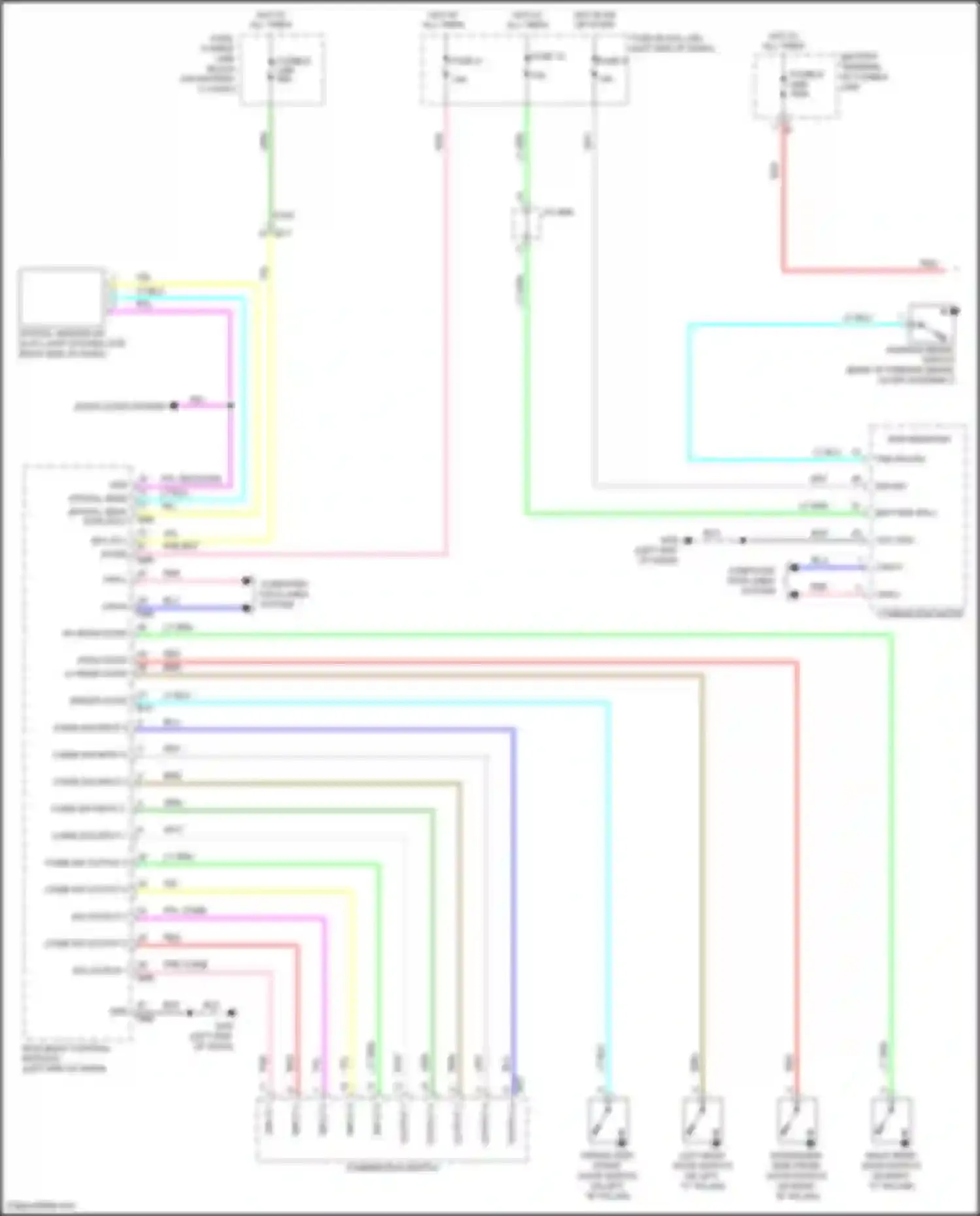 Wiring diagram ppl comb sw output 3 for Nissan Juke I facelift (2014-2019) (1 of 1)