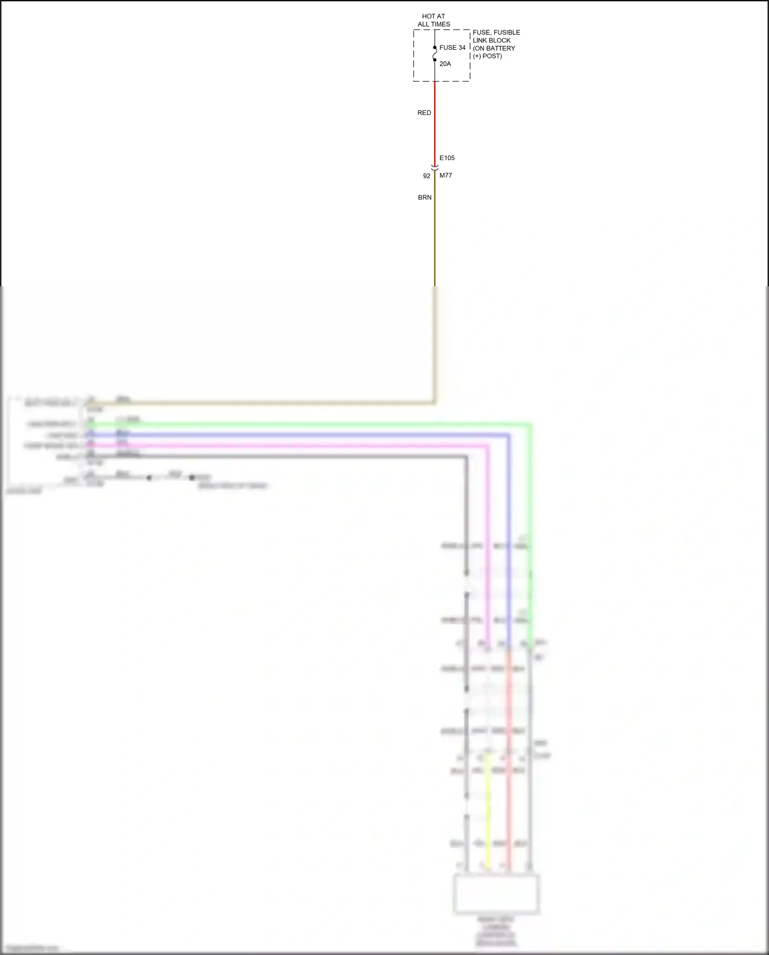 Wiring diagram ppl shield for Nissan Juke I facelift (2014-2019) (1 of 2)