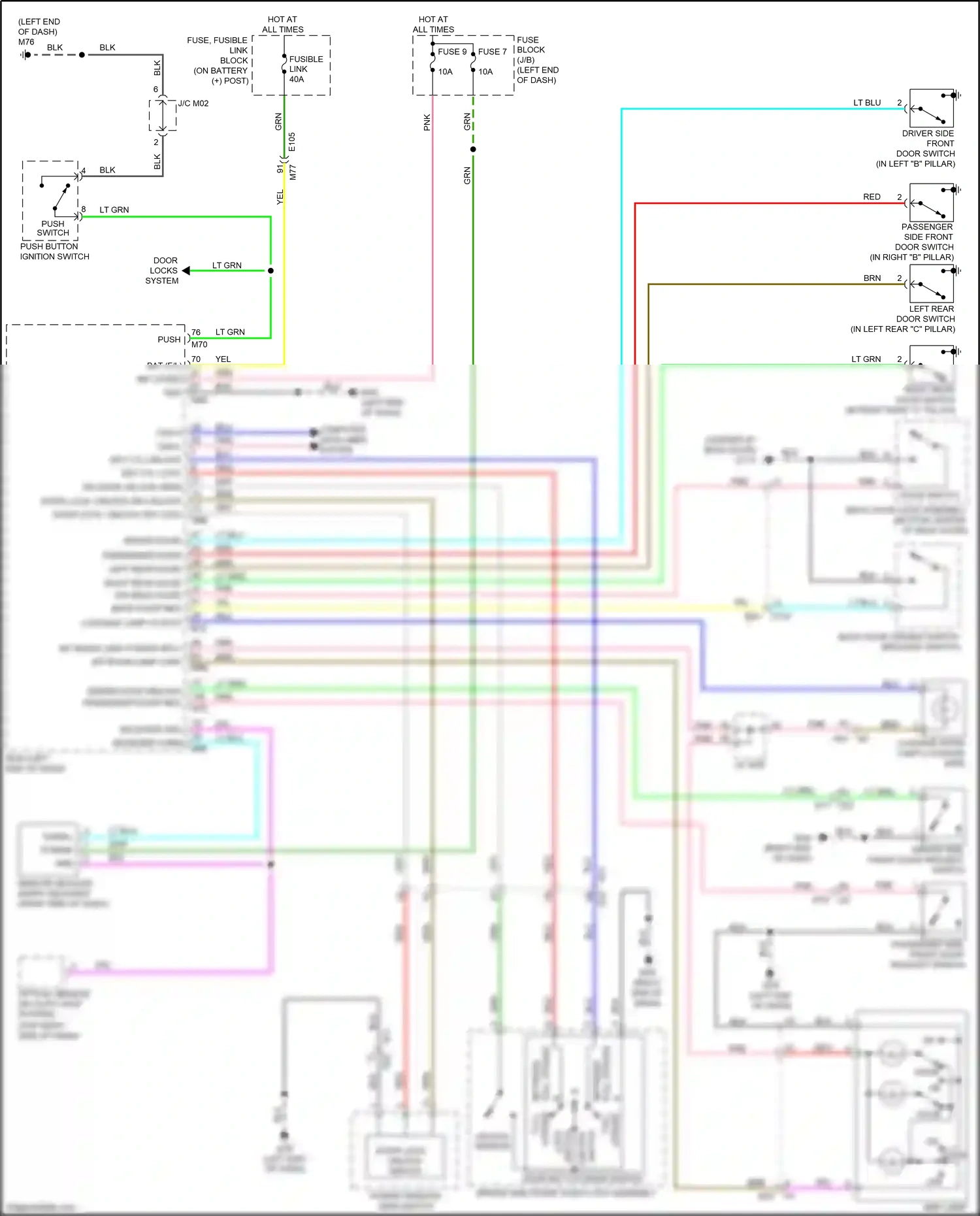 Wiring diagram receiver comm for Nissan Juke I facelift (2014-2019) (2 of 4)