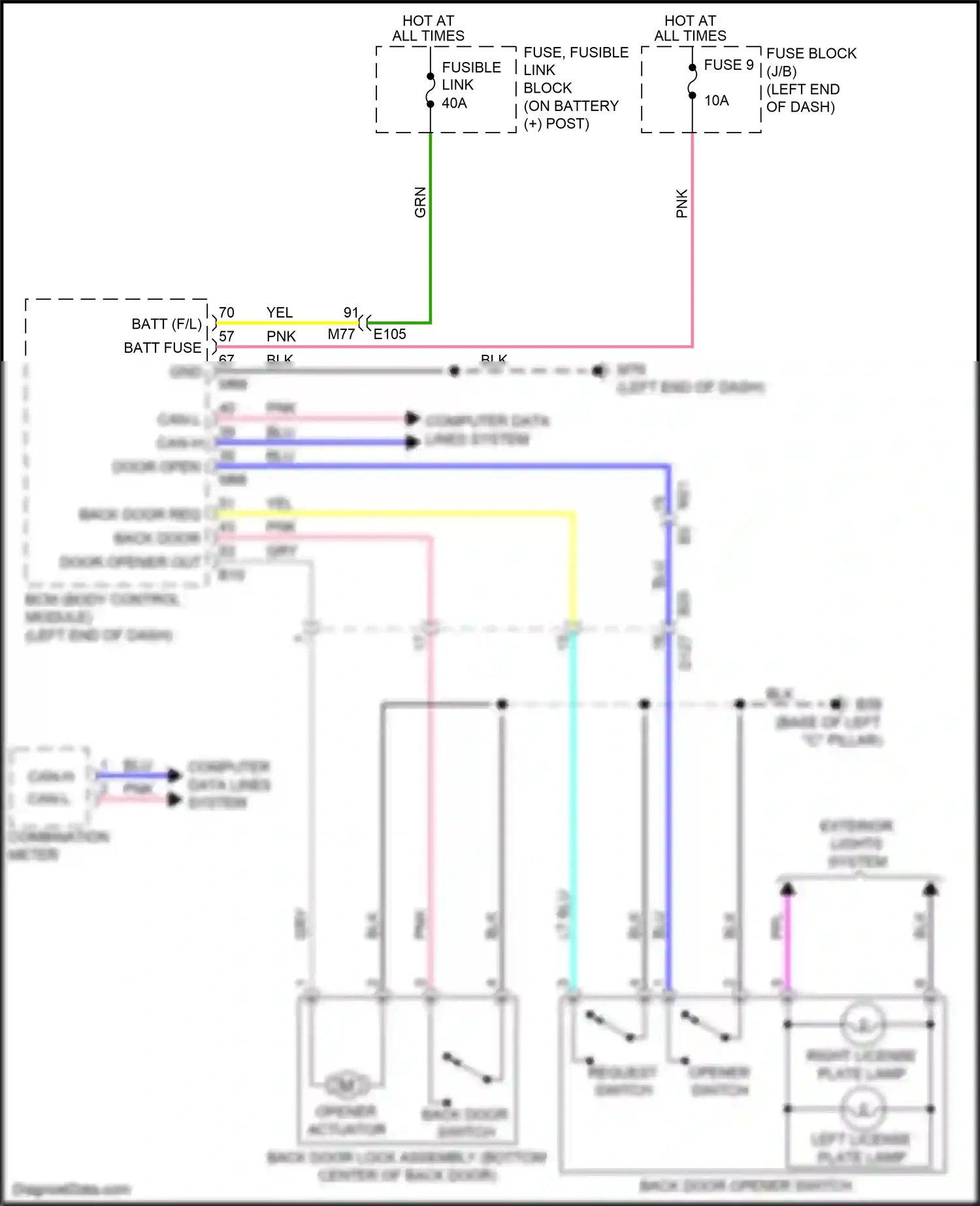 Wiring diagram request switch for Nissan Juke I facelift (2014-2019) (1 of 3)