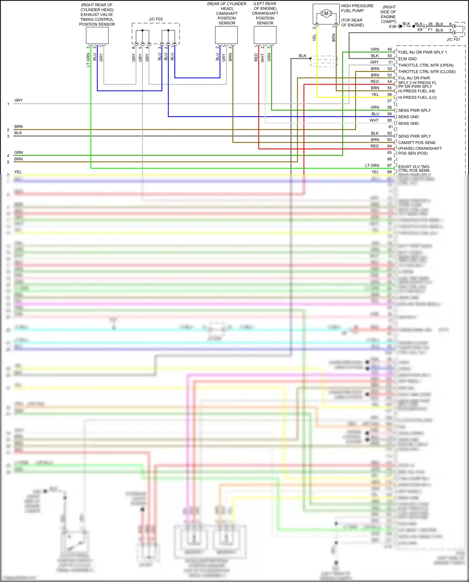 Wiring diagram sensor 1 for Nissan Juke I facelift (2014-2019) (6 of 6)