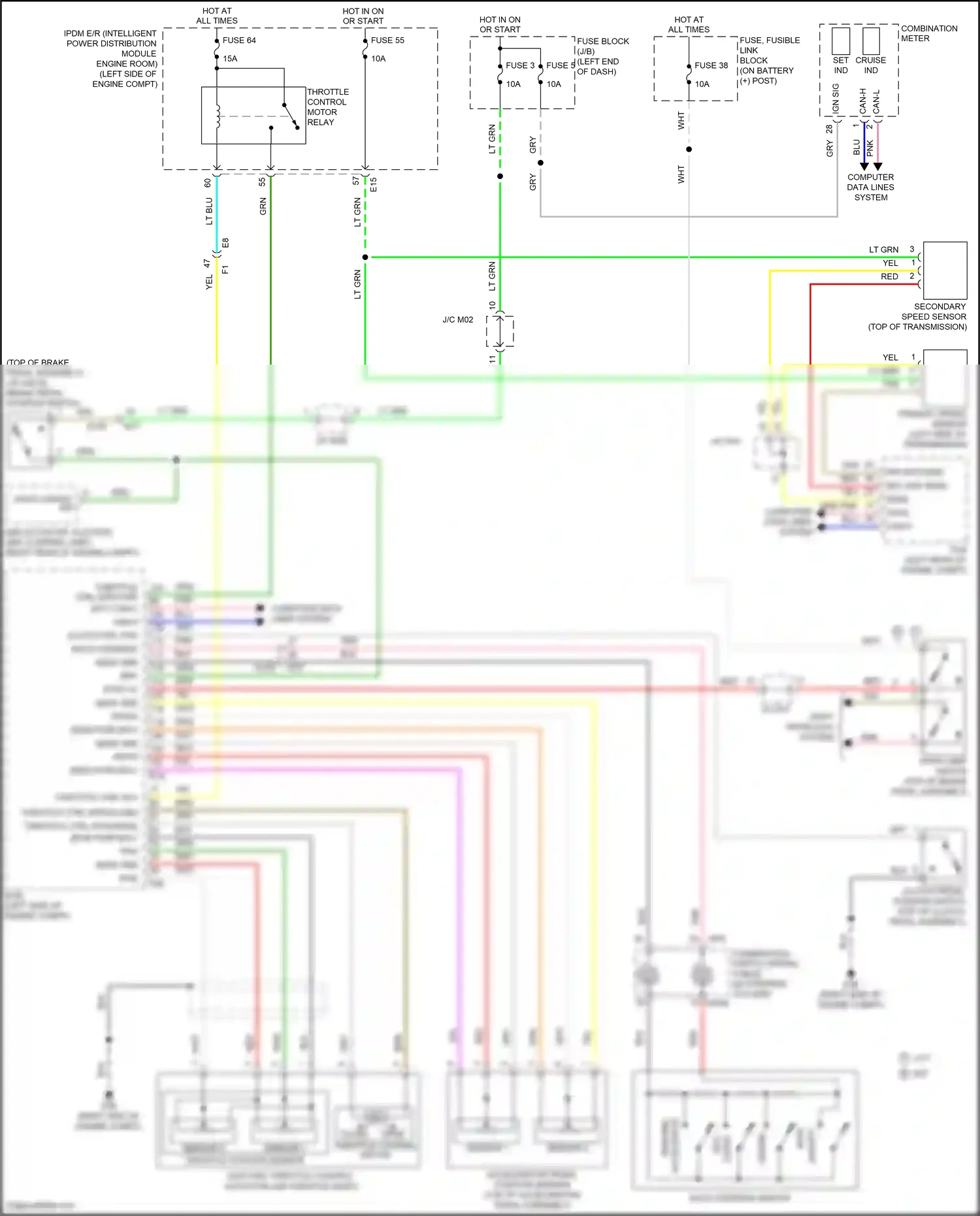 Wiring diagram sensor 1 for Nissan Juke I facelift (2014-2019) (2 of 6)
