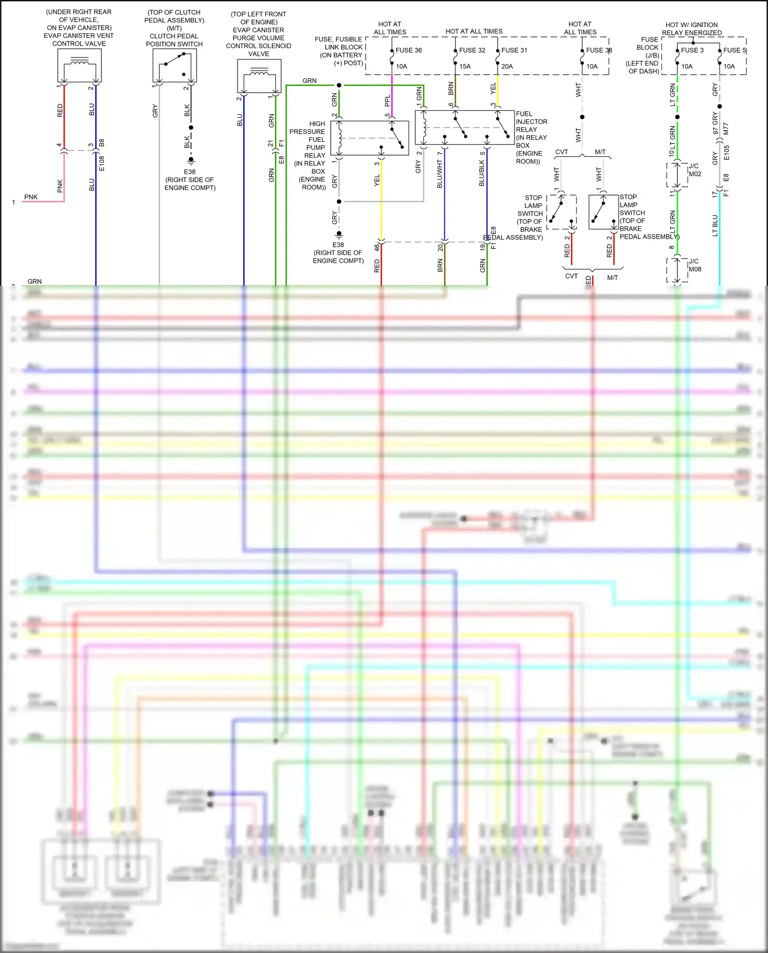 Wiring diagram sensor 1 for Nissan Juke I facelift (2014-2019) (3 of 6)