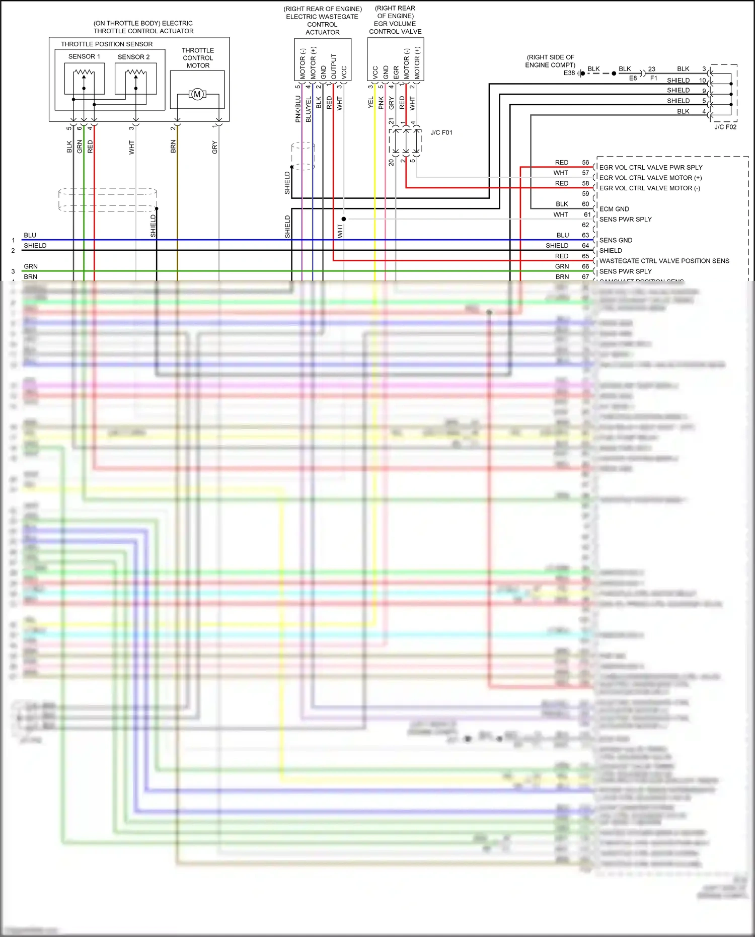 Wiring diagram sensor 2 for Nissan Juke I facelift (2014-2019) (4 of 6)