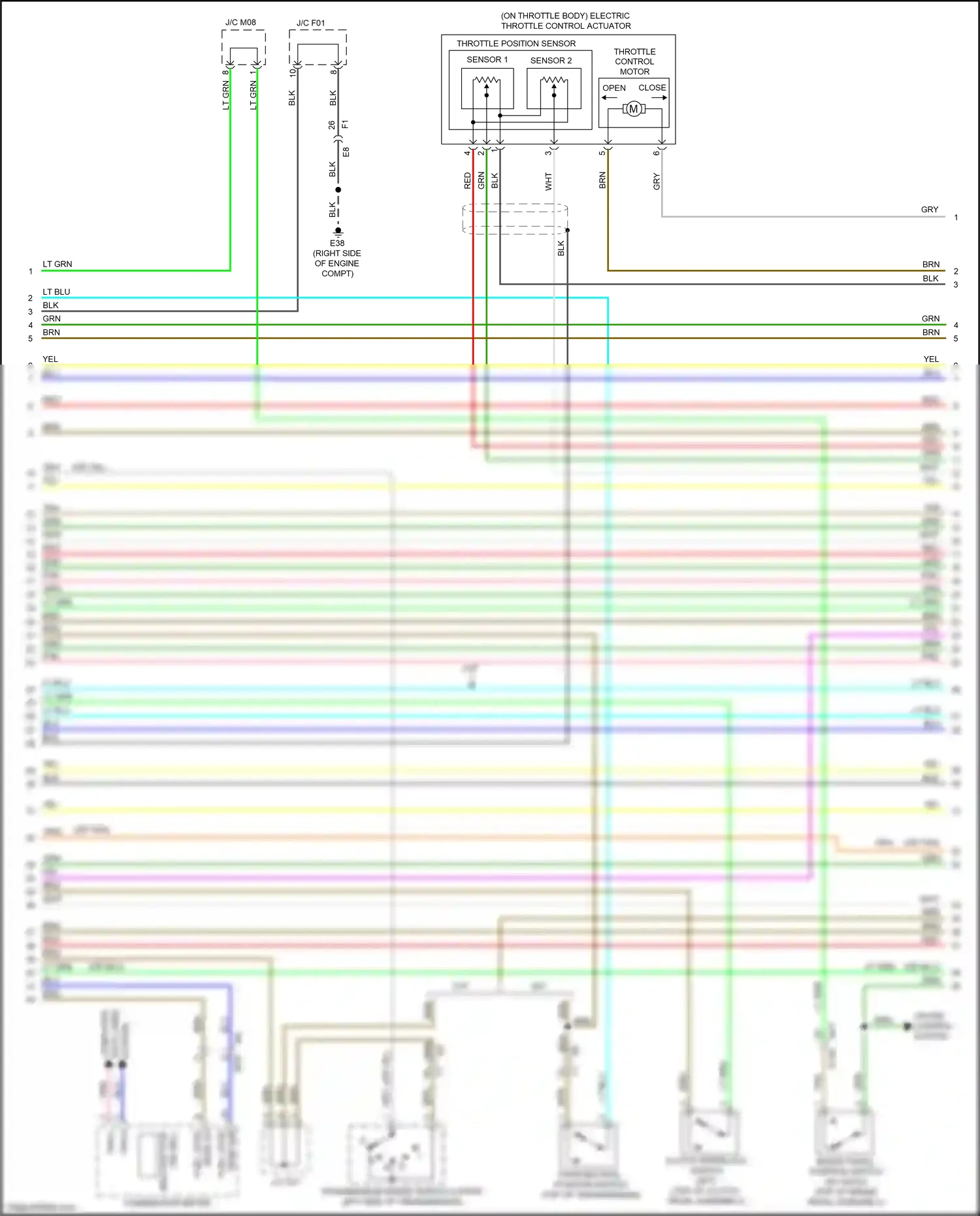 Wiring diagram sensor 2 for Nissan Juke I facelift (2014-2019) (5 of 6)