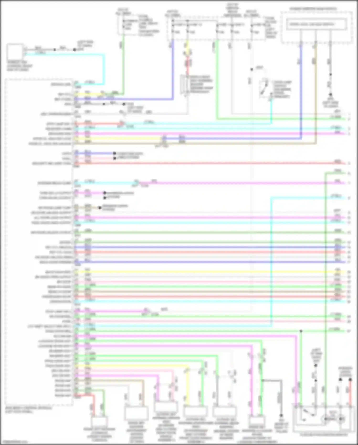 Juke Nissan I (2010-2014): Forced entry circuit, w/ intelligent key unit (1 of 3)