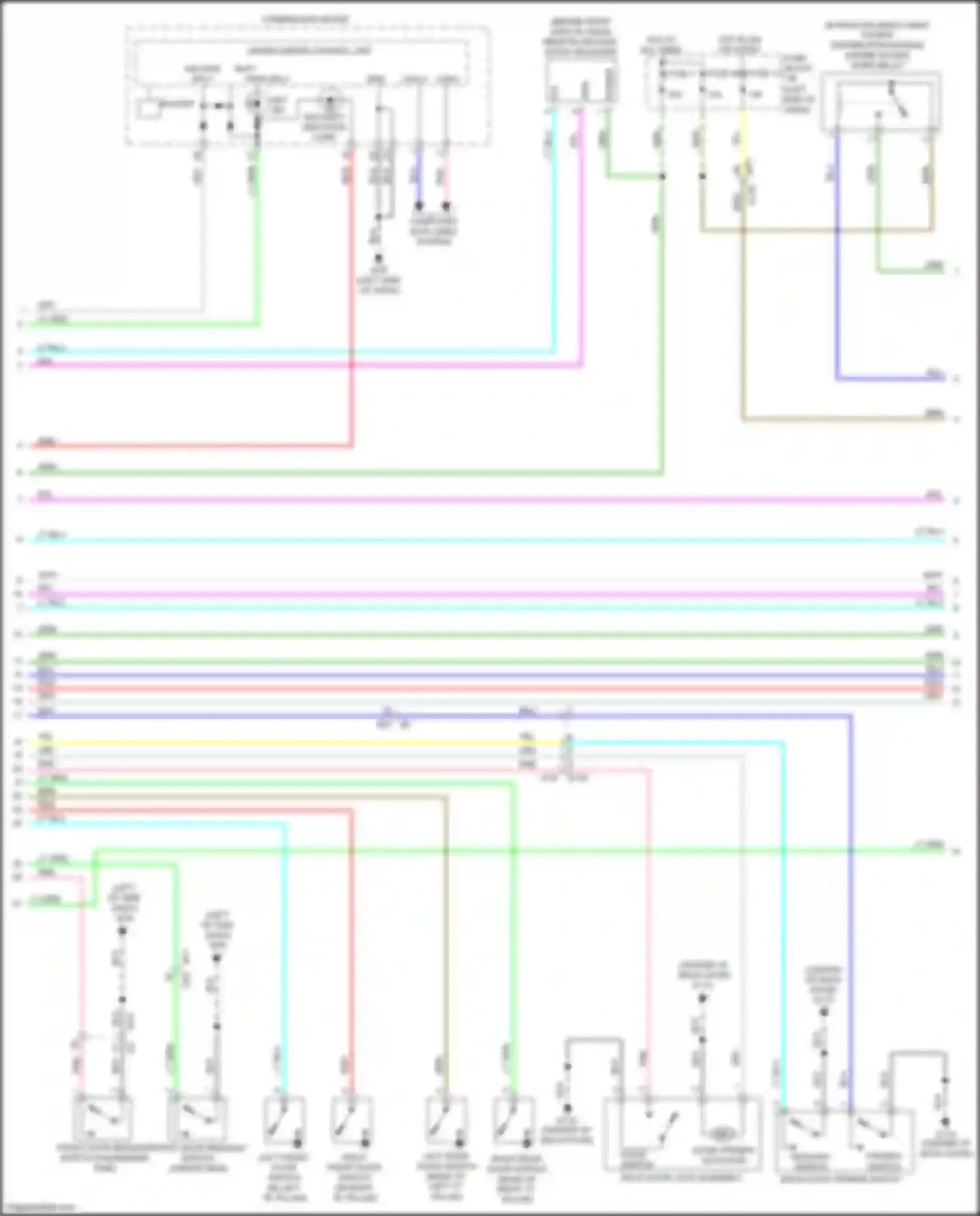 Juke Nissan I (2010-2014): Forced entry circuit, w/ intelligent key unit (2 of 3)