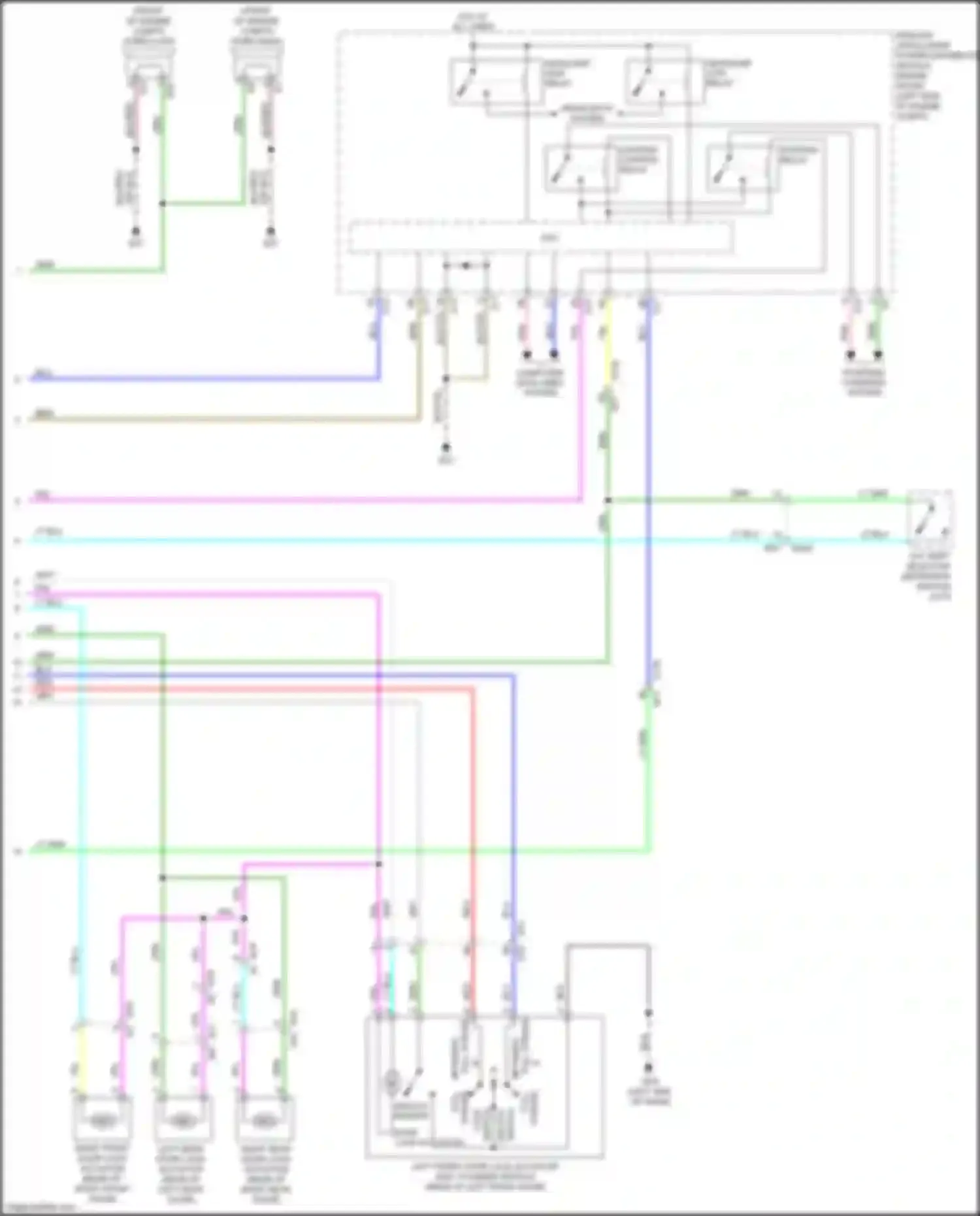 Juke Nissan I (2010-2014): Forced entry circuit, w/ intelligent key unit (3 of 3)