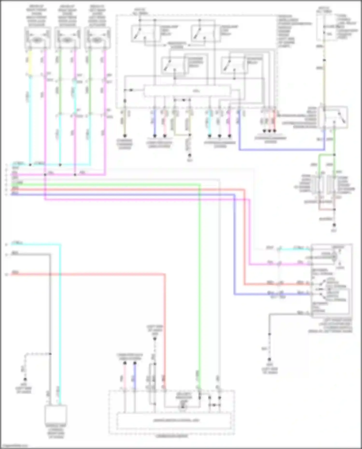 Juke Nissan I (2010-2014): Forced entry circuit, w/o intelligent key unit (2 of 2)
