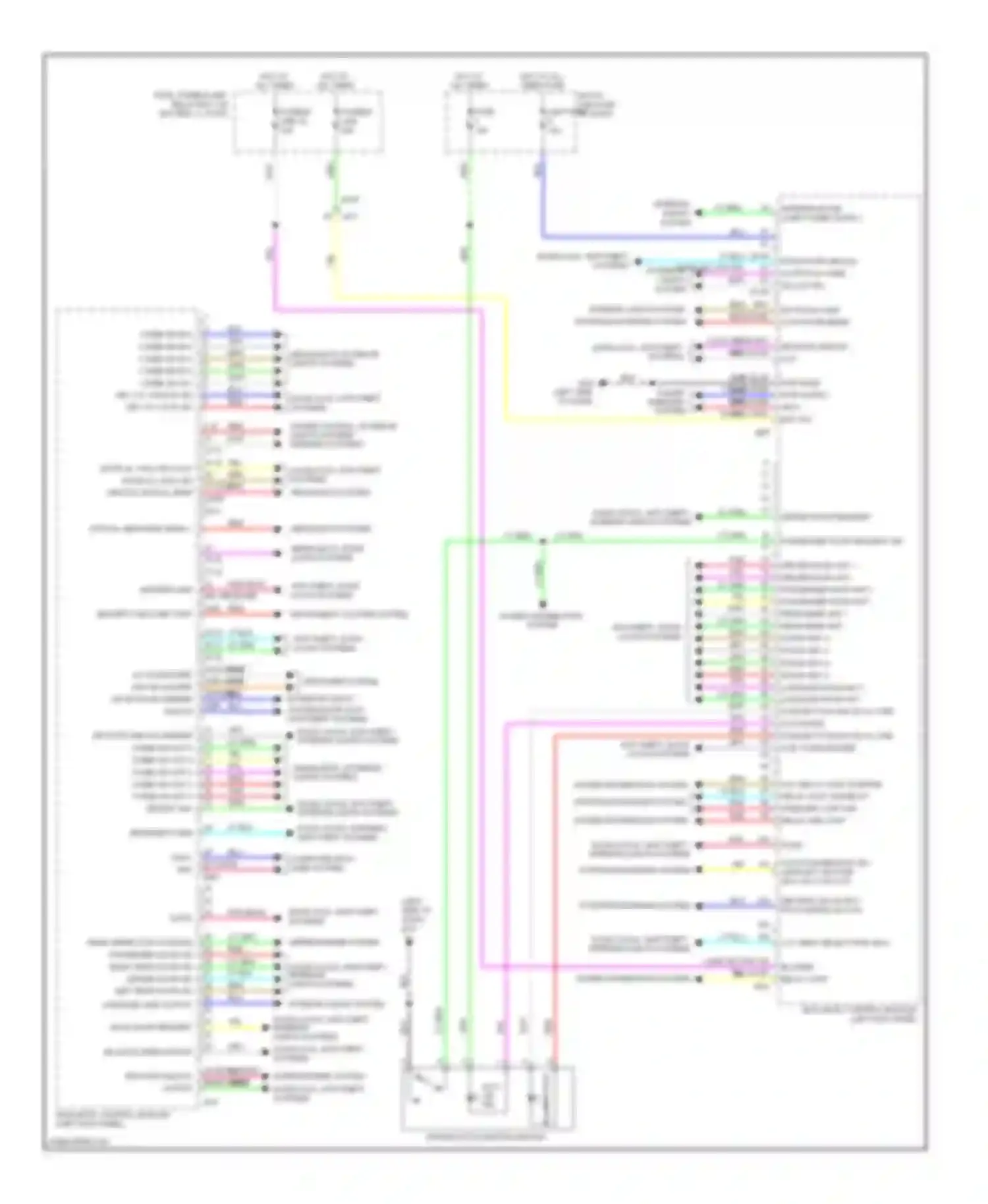 Juke Nissan I (2010-2014): Body control modules circuit, with intelligent key
