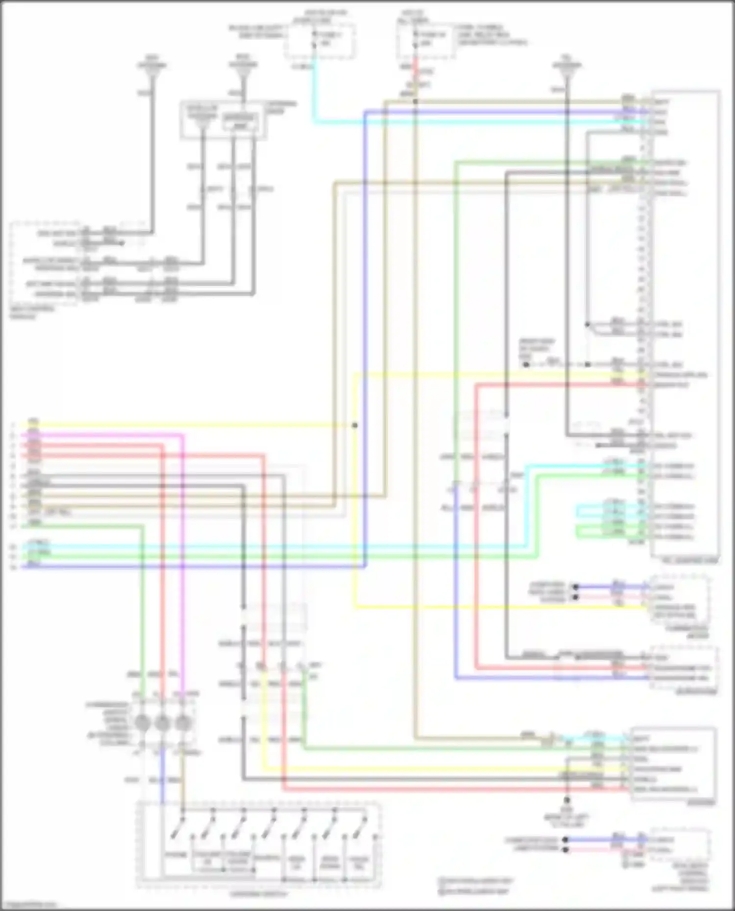 Juke Nissan I (2010-2014): Radio circuit, w/ navigation (2 of 2)