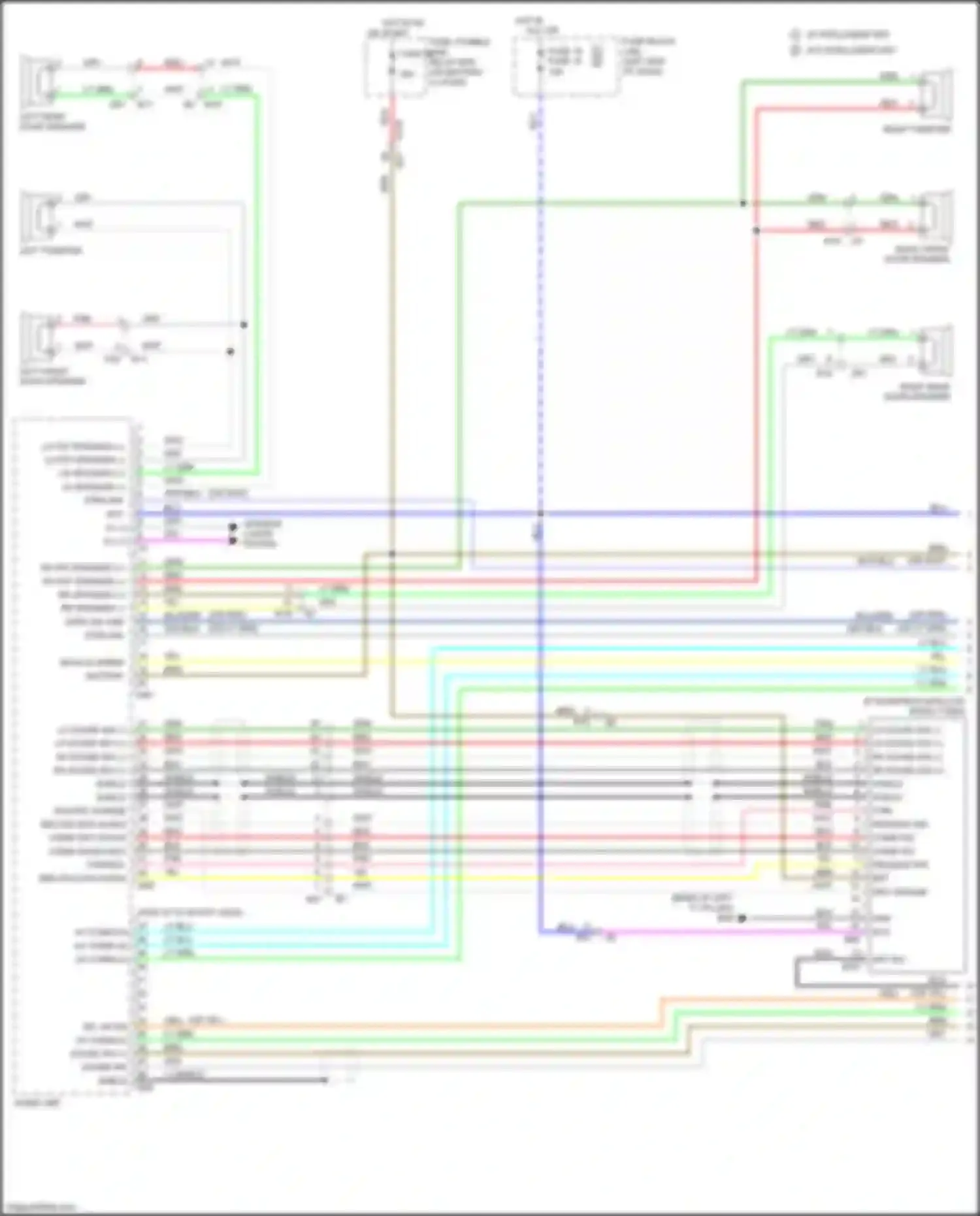 Juke Nissan I (2010-2014): Radio circuit, w/o navigation (1 of 3)