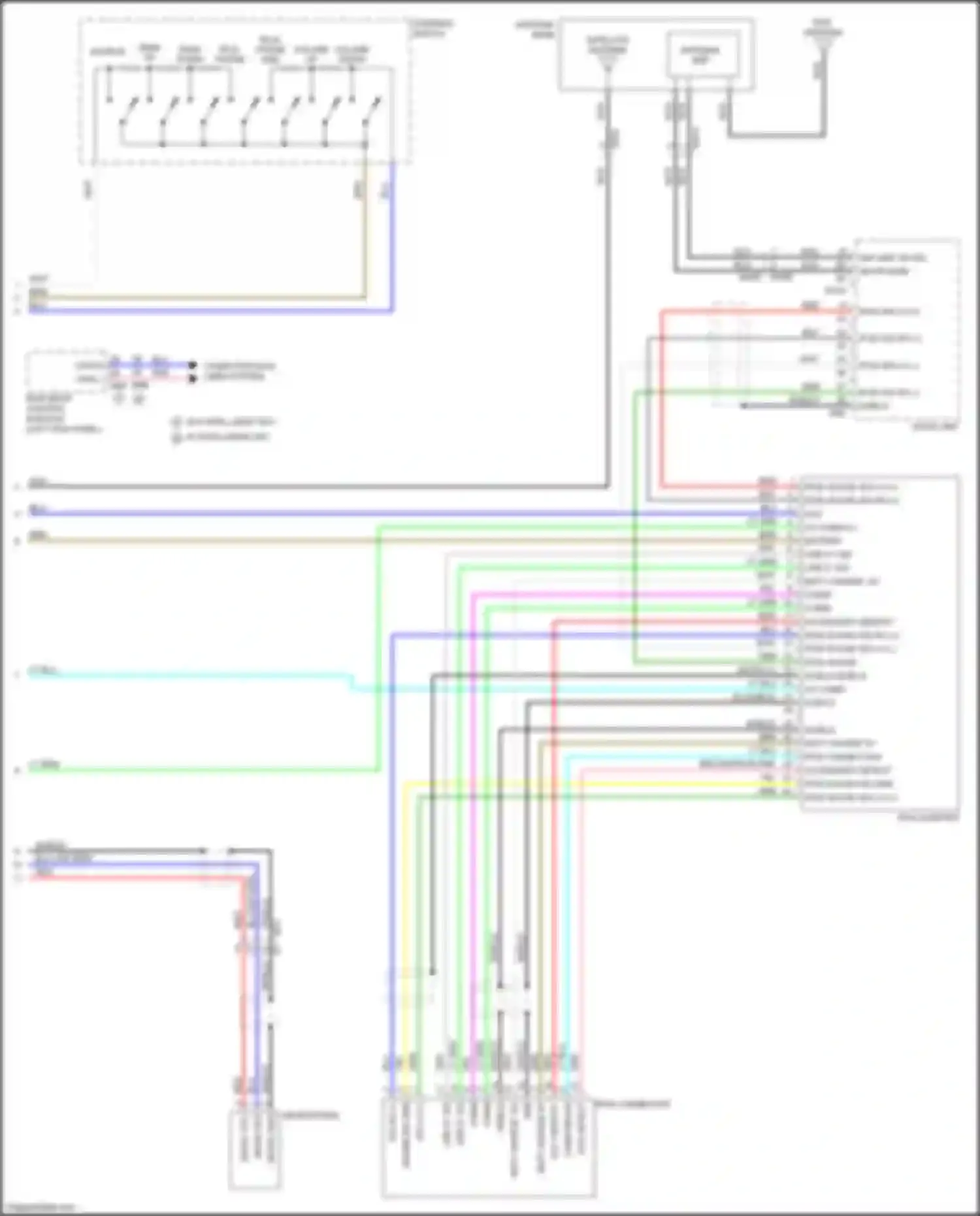 Juke Nissan I (2010-2014): Radio circuit, w/o navigation (3 of 3)